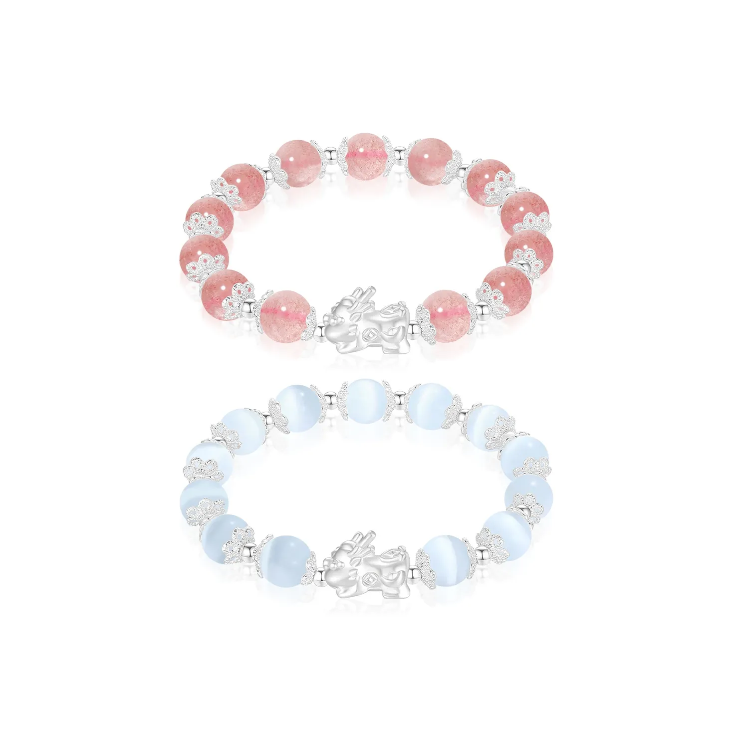 Cuz Strange Intention Glass Cat Eye Bracelets Unisex