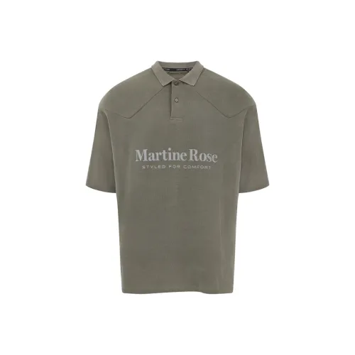 MARTINE ROSE Зеленый Мужское Поло