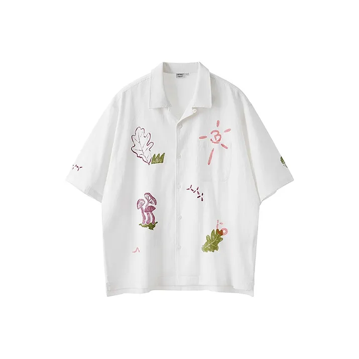 BUTTBILL Белая Унисекс Рубашка