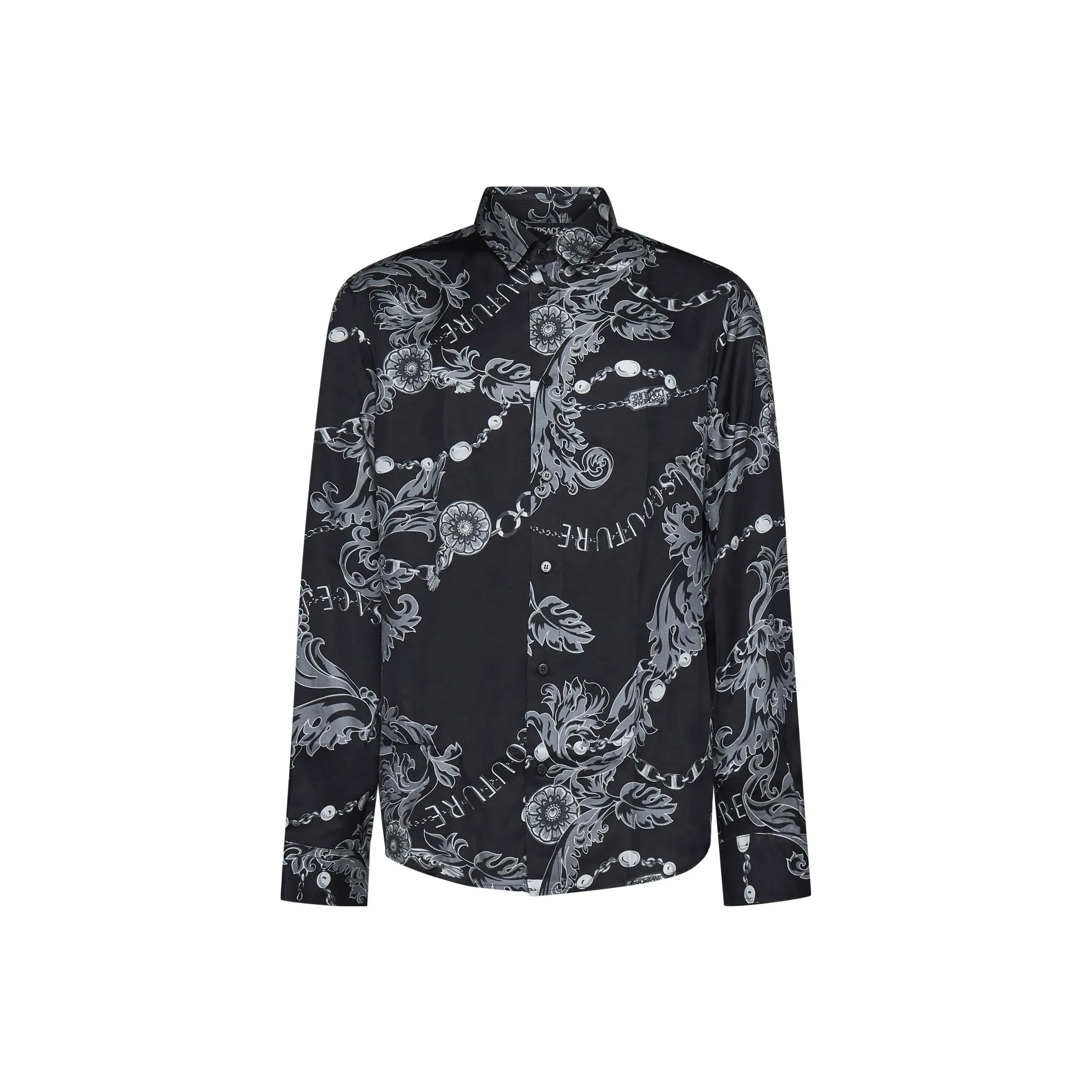 VERSACE JEANS COUTURE Chain Couture Printed Button Up Shirt