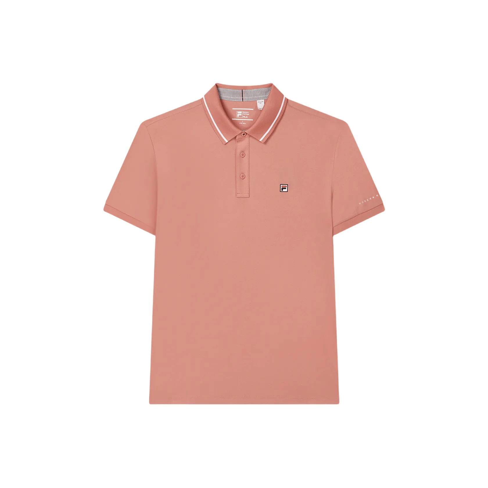 FILA MODERN HERITAGE Polo Shirt Men's Light Orange Pink