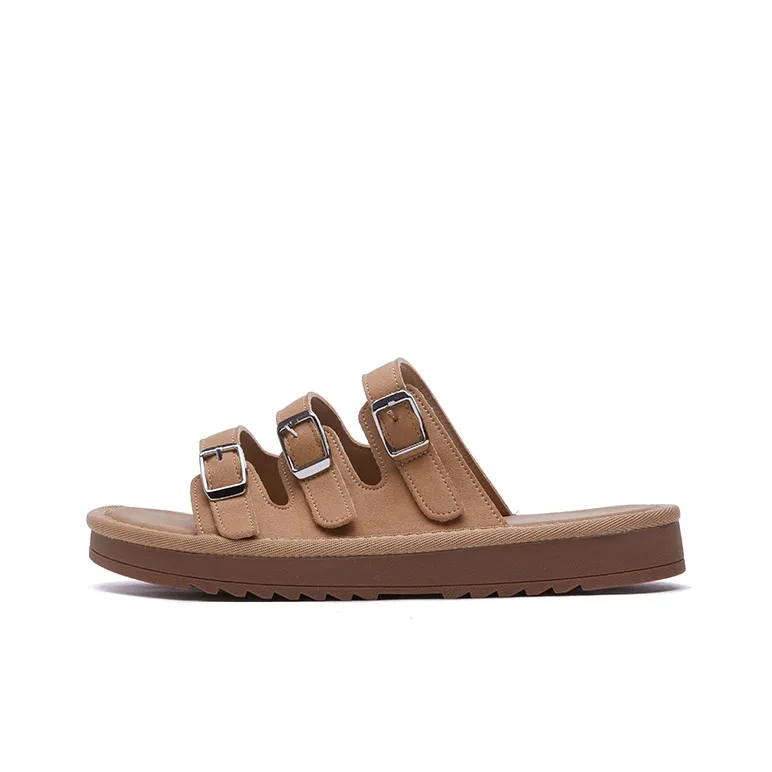 VAEL Rubber Sole Metal Slip Resistant Cushioning Slide Slippers Women's