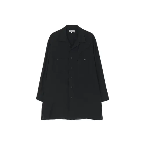 Yohji Yamamoto Pour Homme Черные Унисекс Рубашки