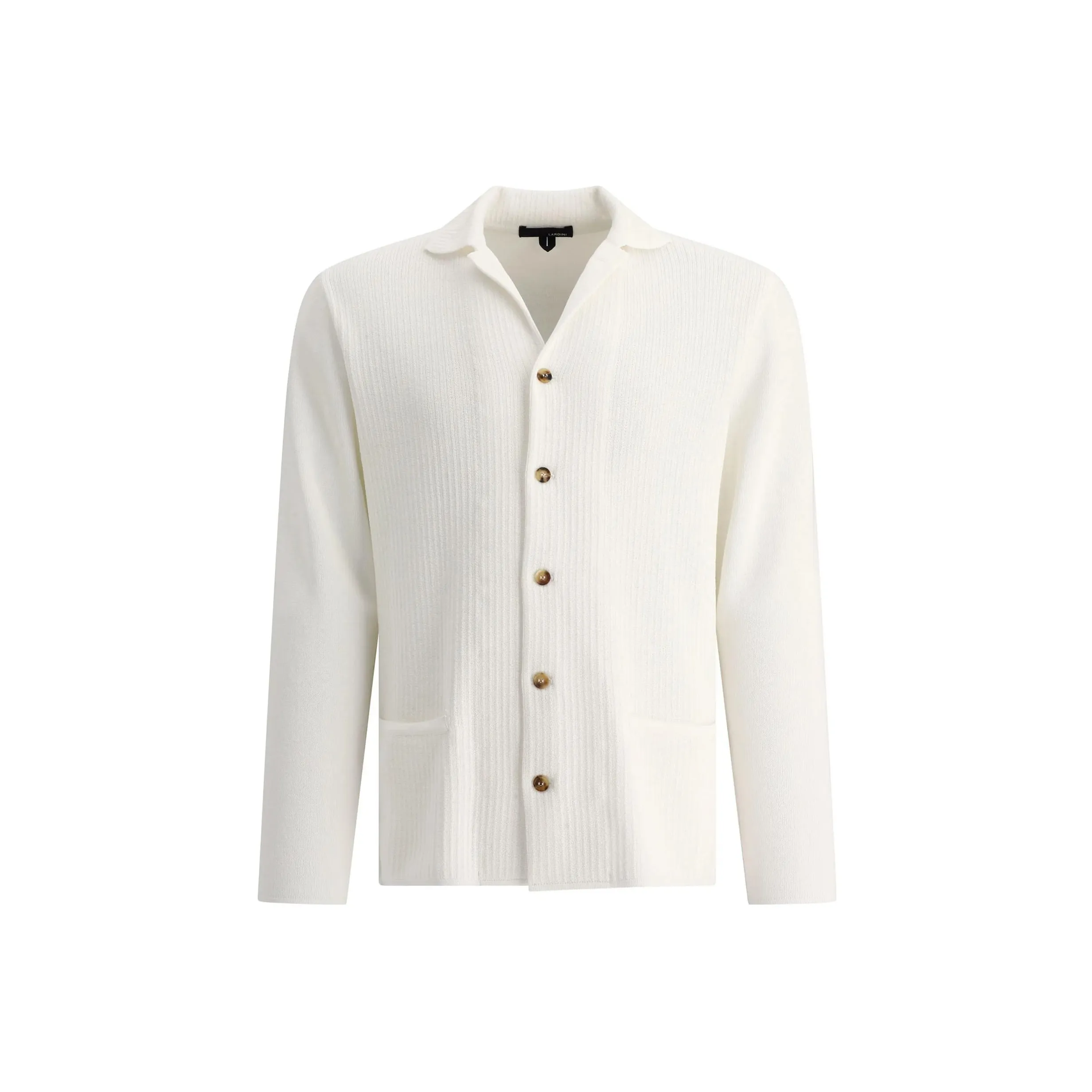 LARDINI Spread collar Long sleeved Shirt
