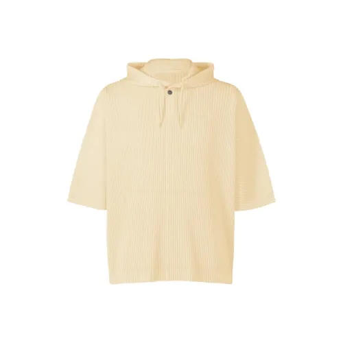 Homme Plissé Issey Miyake Ванильный белый Мужские Свитшоты