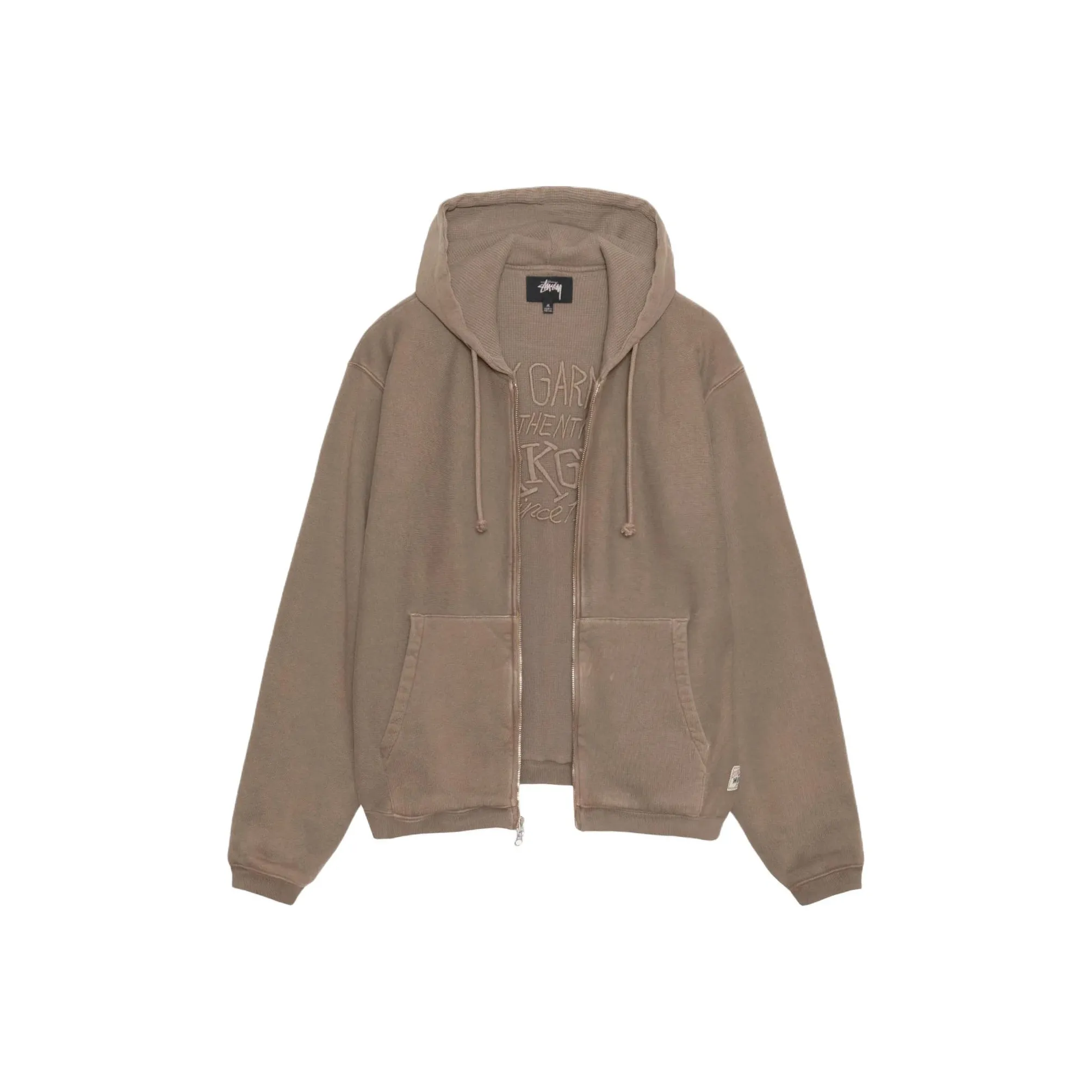 Stussy Waffle Lined Zip Hoodie
