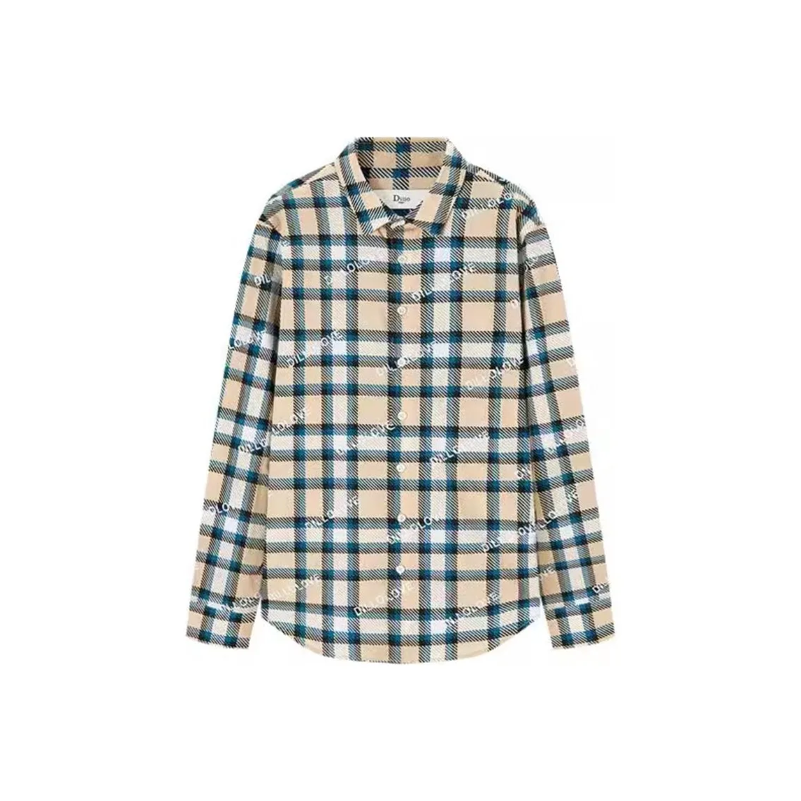 DILLO SS25 Рубашка Мужская Желтая Клетка