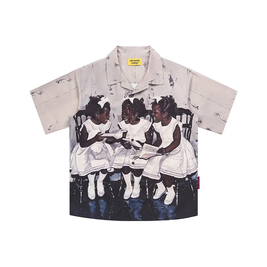 EMPTY REFERENCE x REVERSE IRONY Shirt Unisex Gray