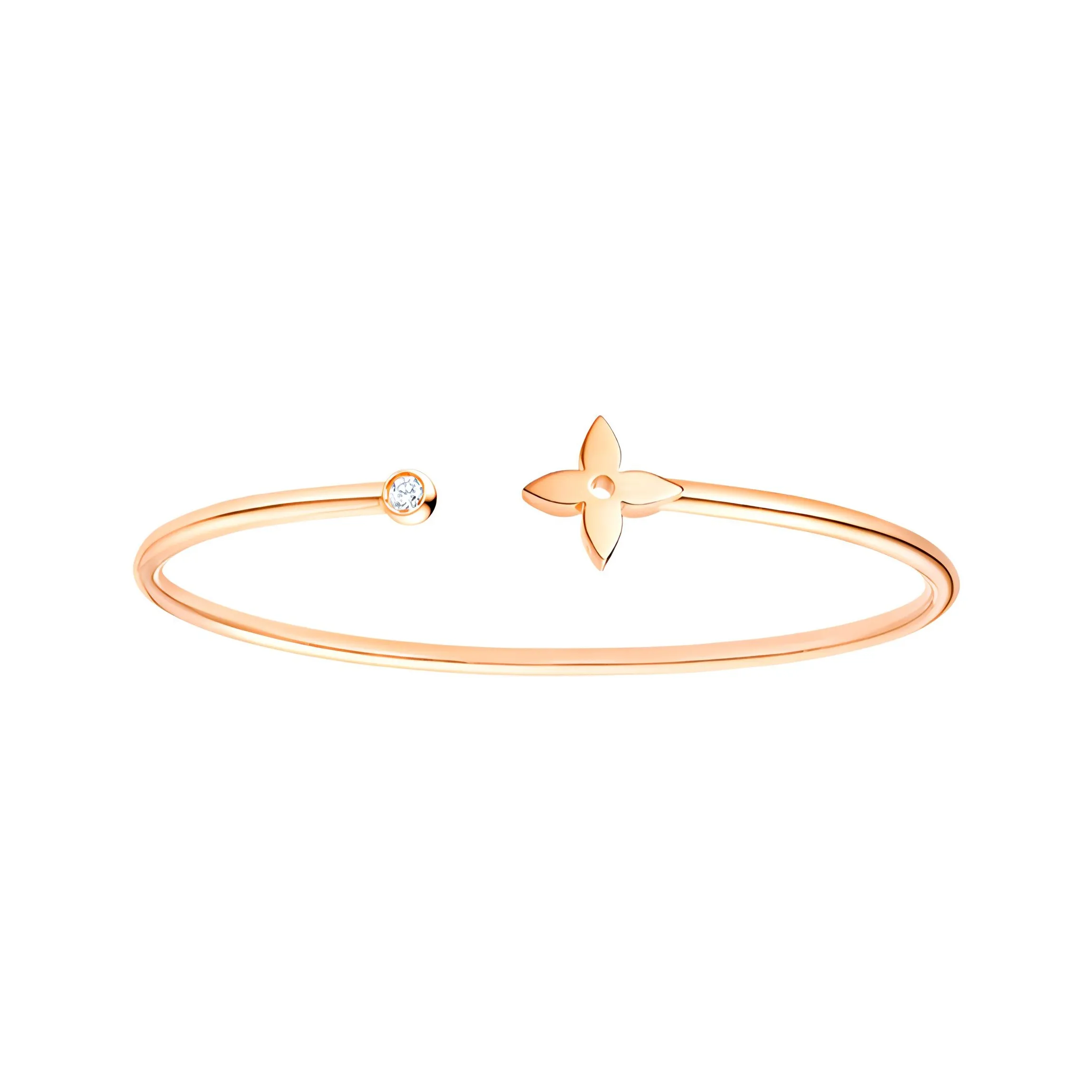 LOUIS VUITTON Idylle Blossom Twist Bracelet Pink Gold