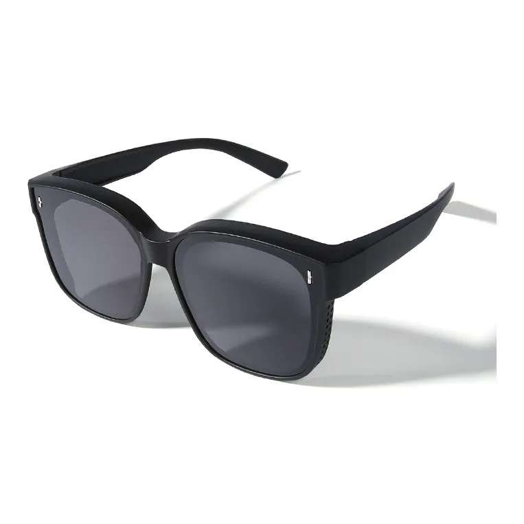 CACUSS Junior TR90 Oval Myopia Glass Compatible Summer Sun Protection Polarized Sunglasses Unisex