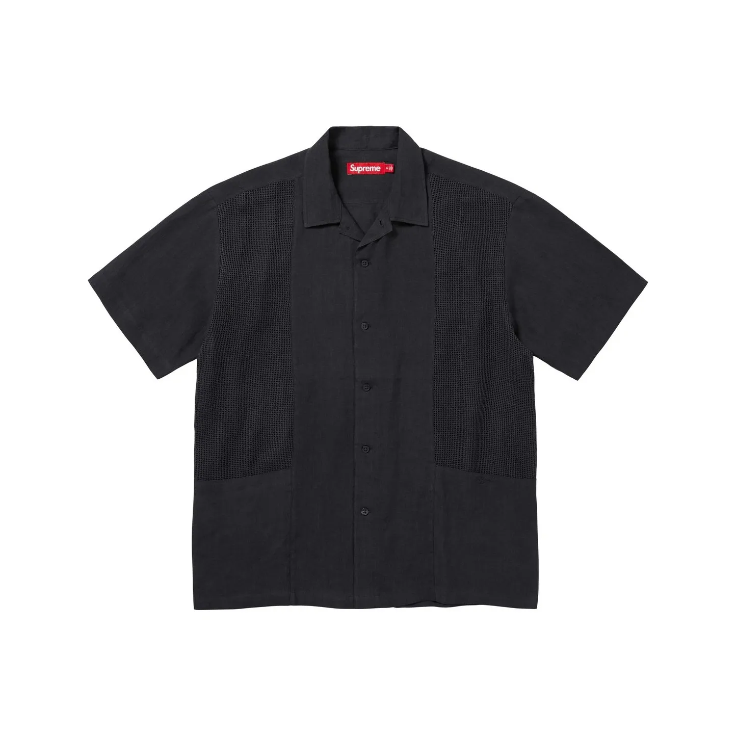 Supreme Mesh Panel Linen S/S Shirt