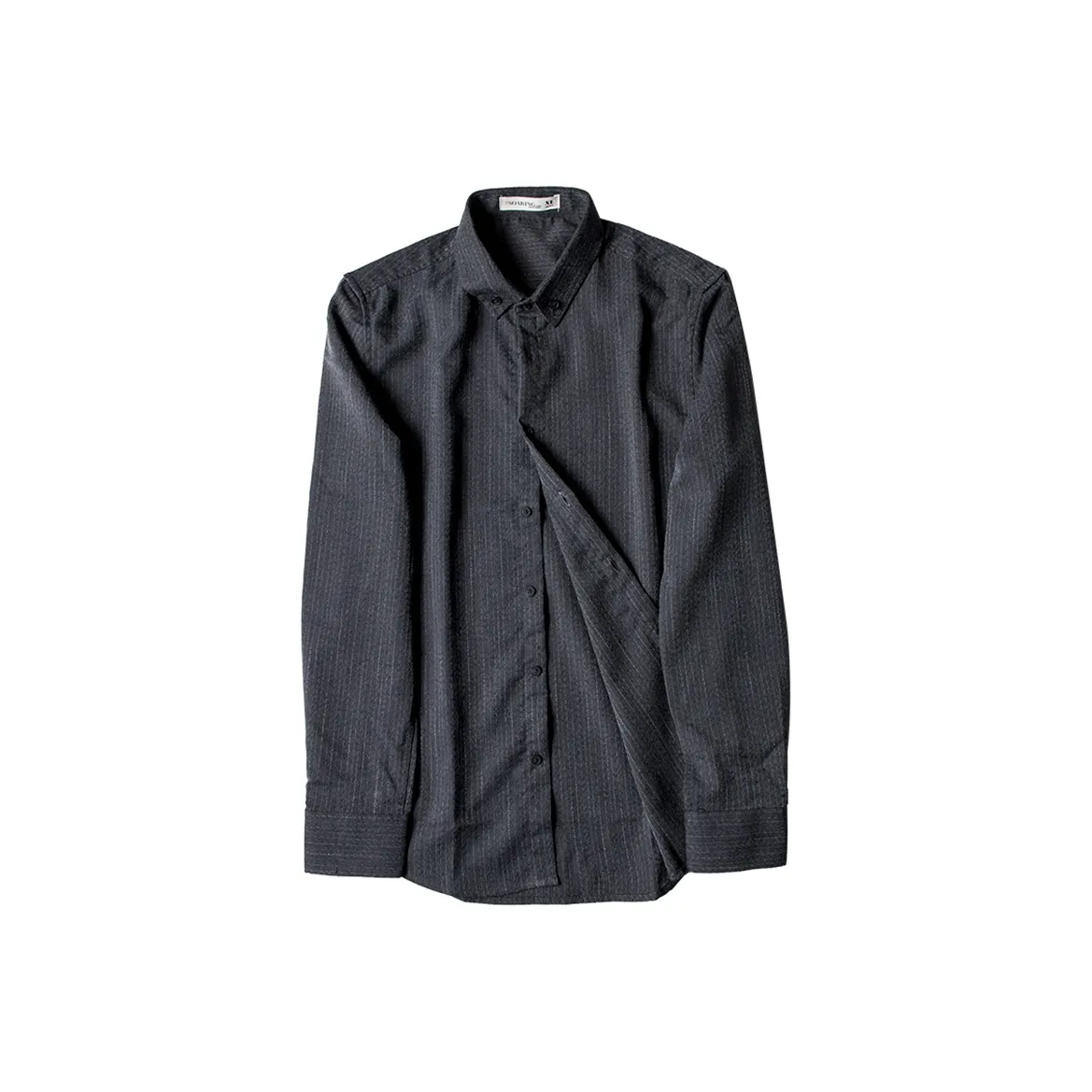 SOARIN YUPPIE Все Season Все Рубашка Slim Fit Мужской Черный