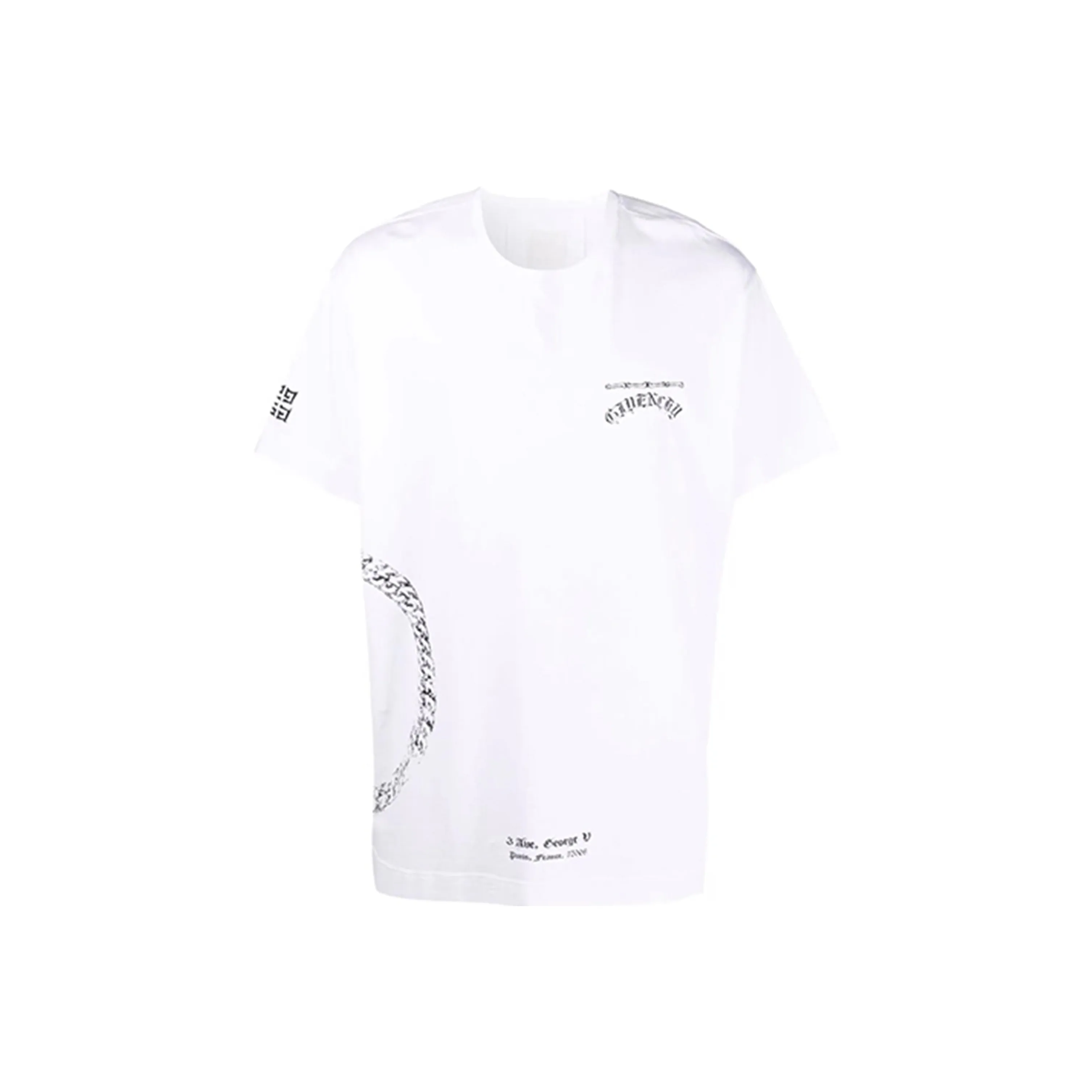 Givenchy Symbol Circle Chain Oversized T Shirt