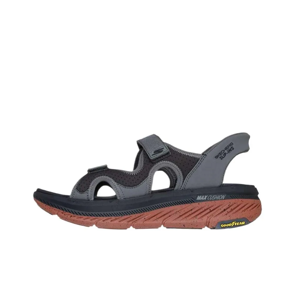 Skechers Max Cushioning Premier 2,0 Пляжные сандалии Мужские Серые