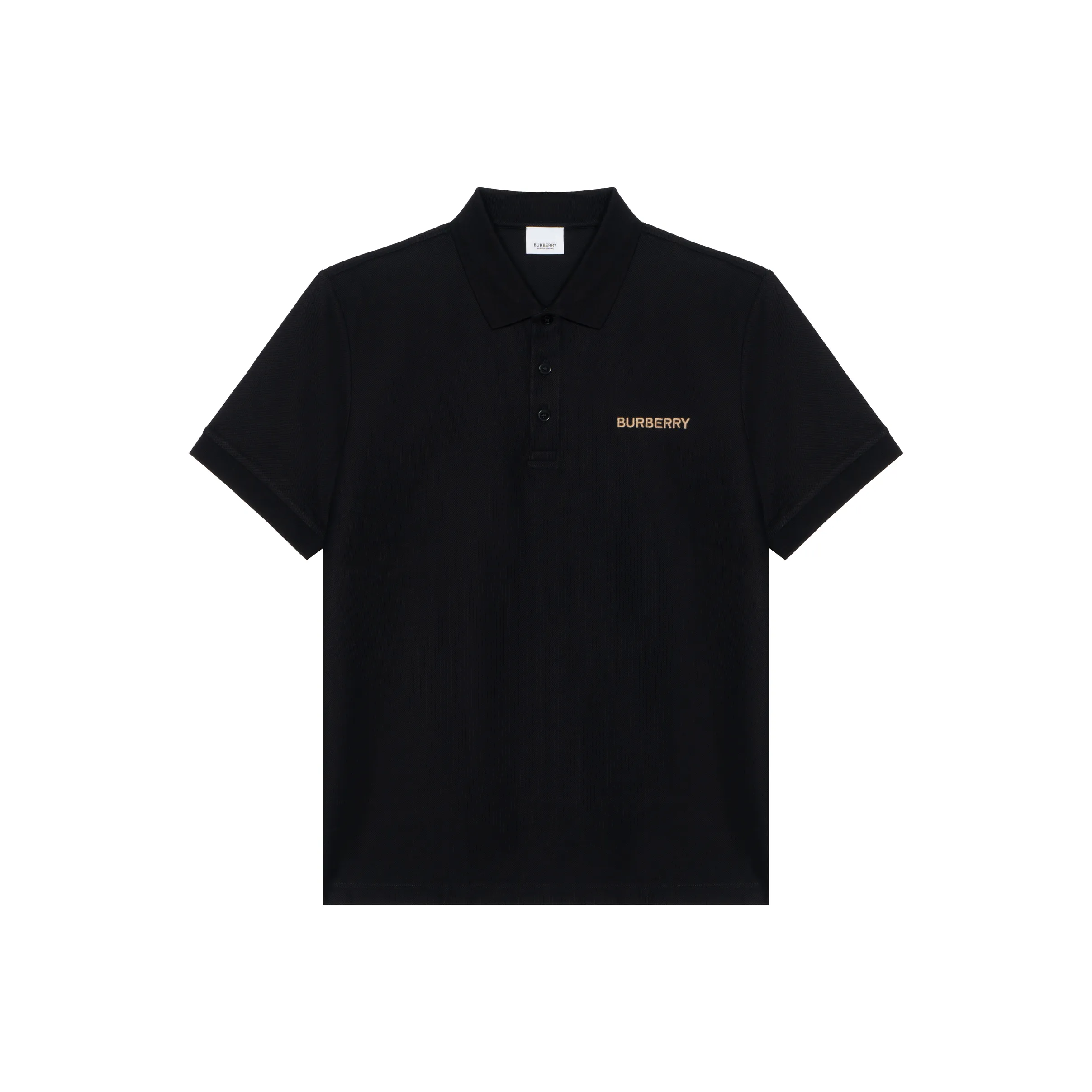 Burberry SS24 Polo Shirt Men's Black