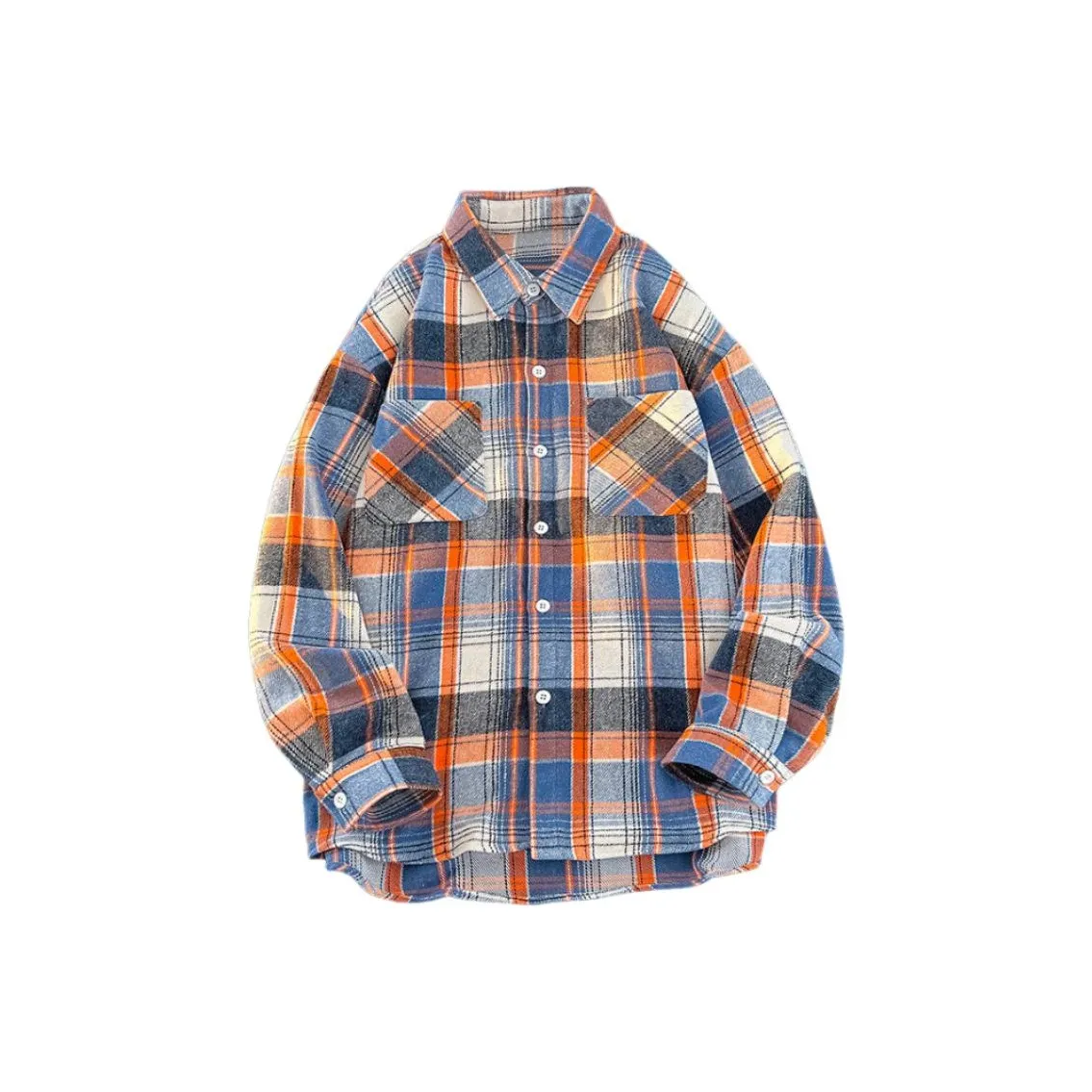 H YXIANG Апельсин Мужские Рубашки