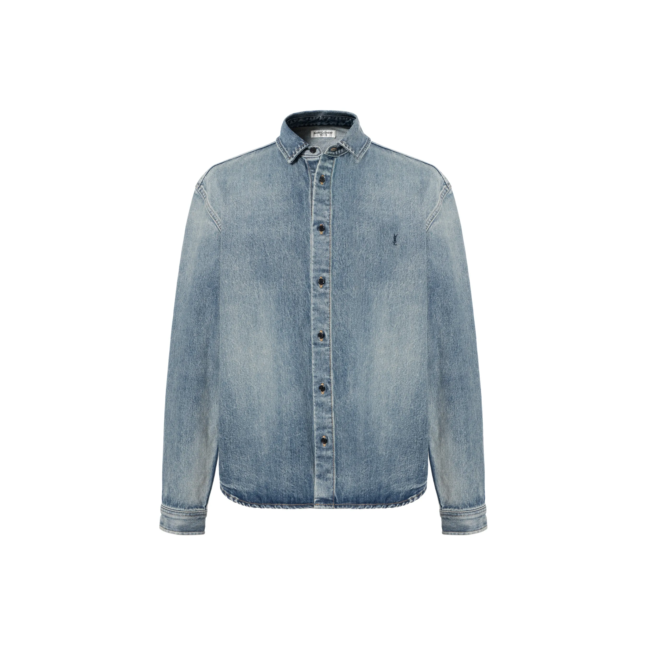 SAINT LAURENT Cassandre Denim Shirt
