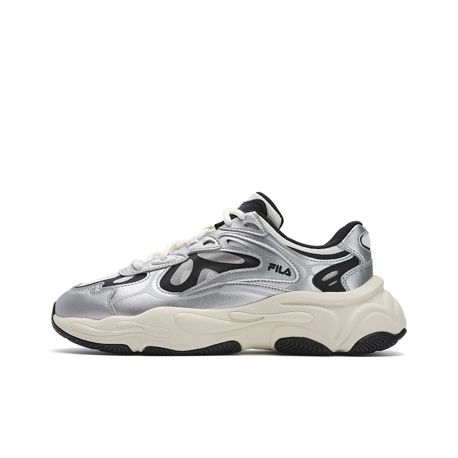 FILA MARS 4 Tom Sachs X NikeCraft General Purpose Abrasion Resistant Low Top Chunky Sneakers Men's Silver White