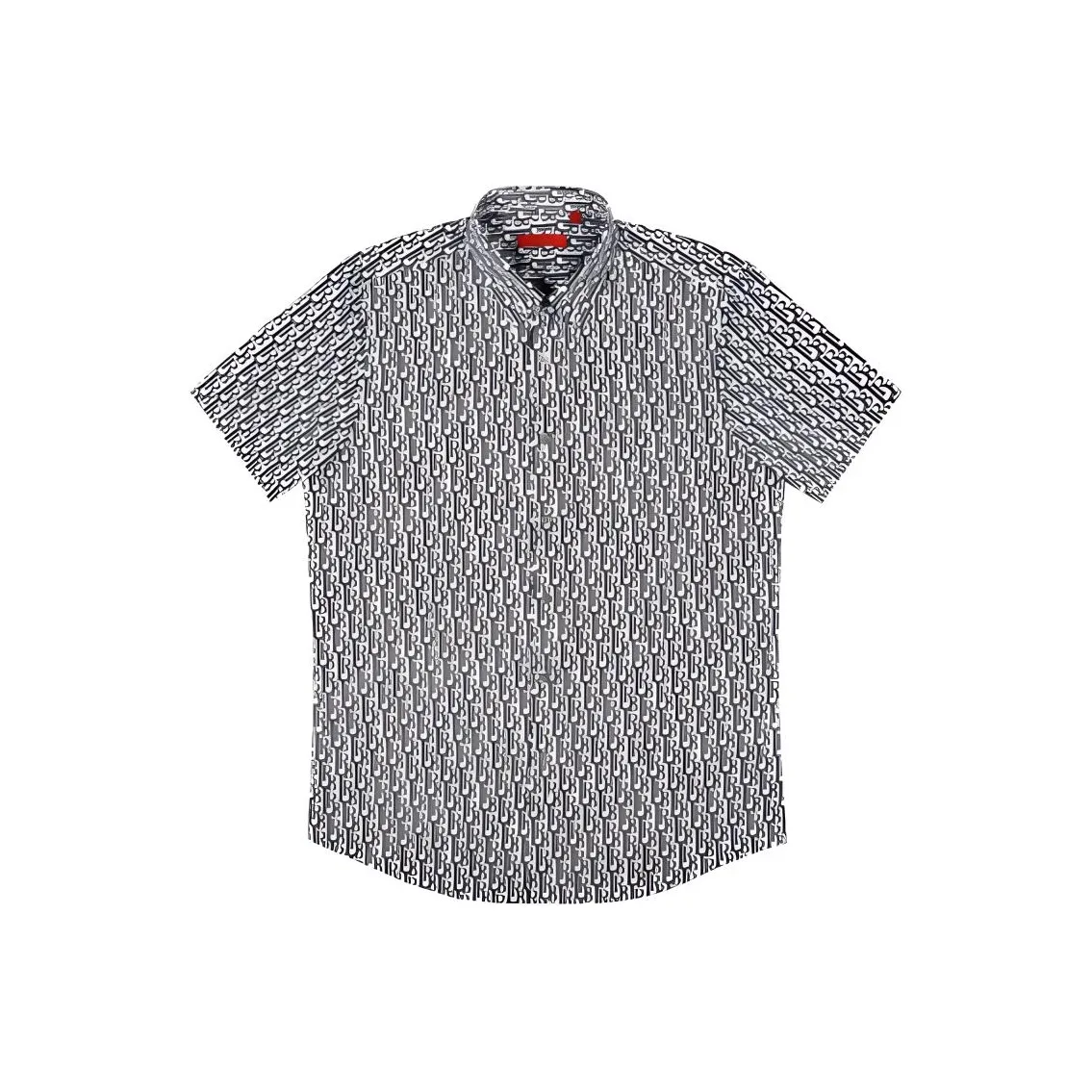 Raidy Boer Рубашка Мужская Черная с цветочным узором