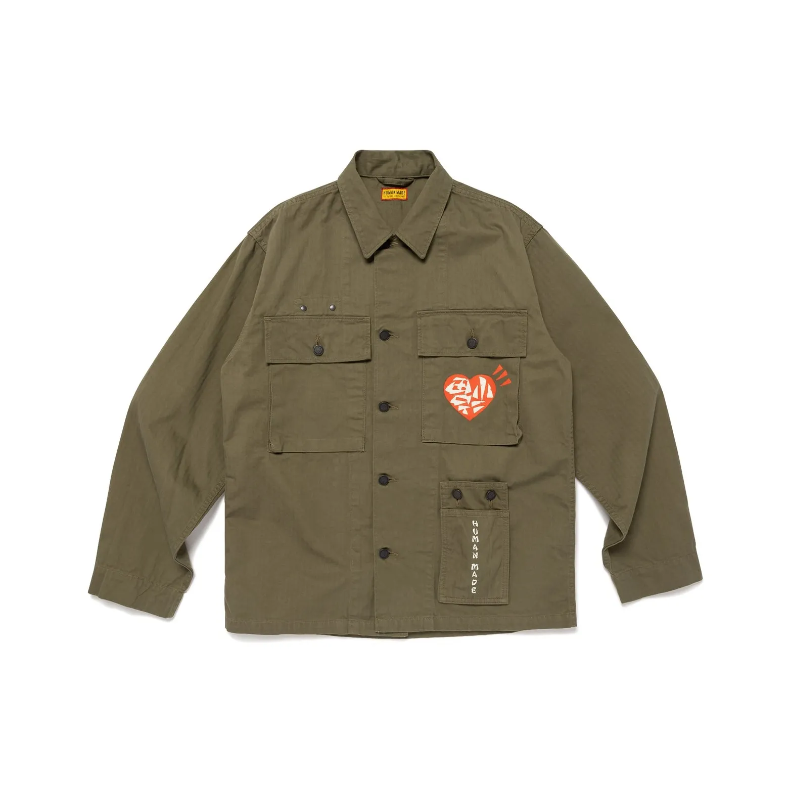 HUMAN MADE Heart motif Patch pocket Shirt Jacket