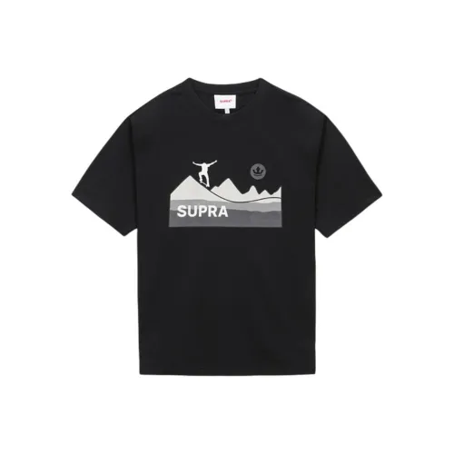 SUPRA Черная Унисекс Футболка