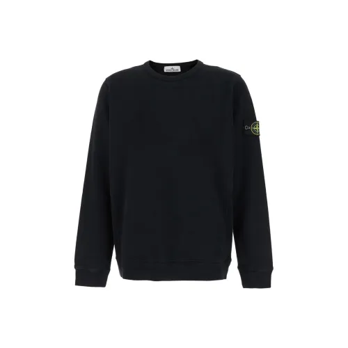 STONE ISLAND Черный Унисекс Свитшоты
