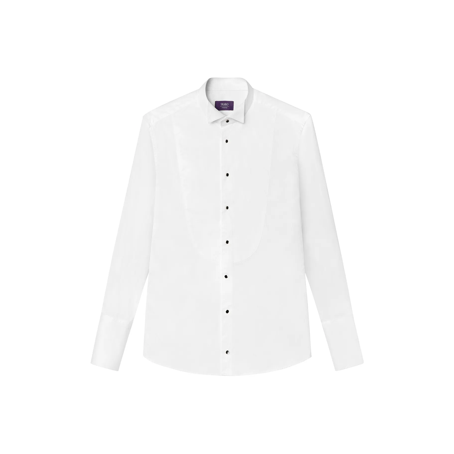 SKARO Белый SKE1741 Воротник-крылышко Мужская Рубашка