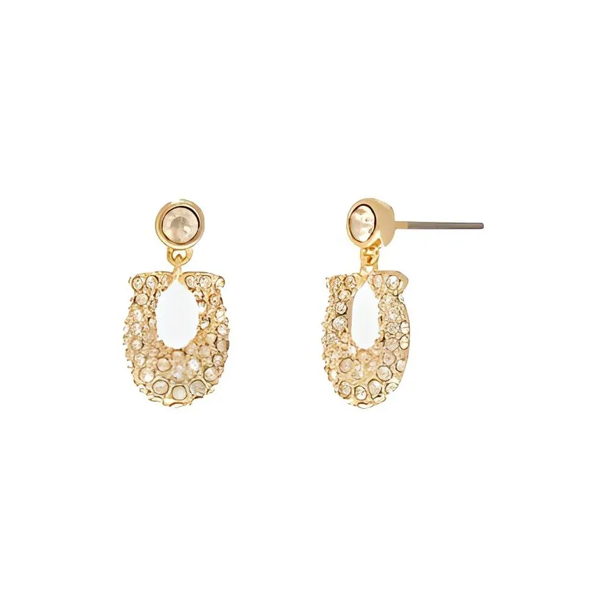 COACH Brass Earrings Women's Gold