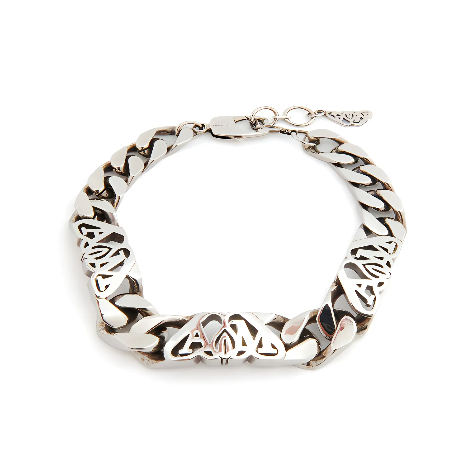 Alexander McQueen Brass Bracelets Мужской Серебряный