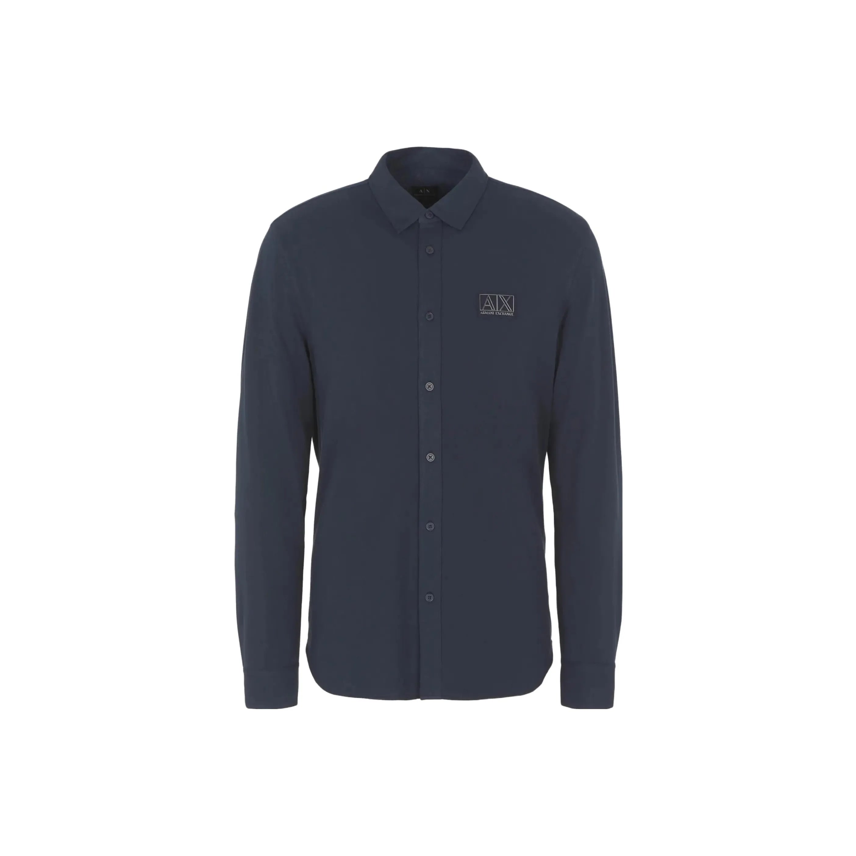 ARMANI EXCHANGEAE FW23 Рубашка Мужская Морской Синий