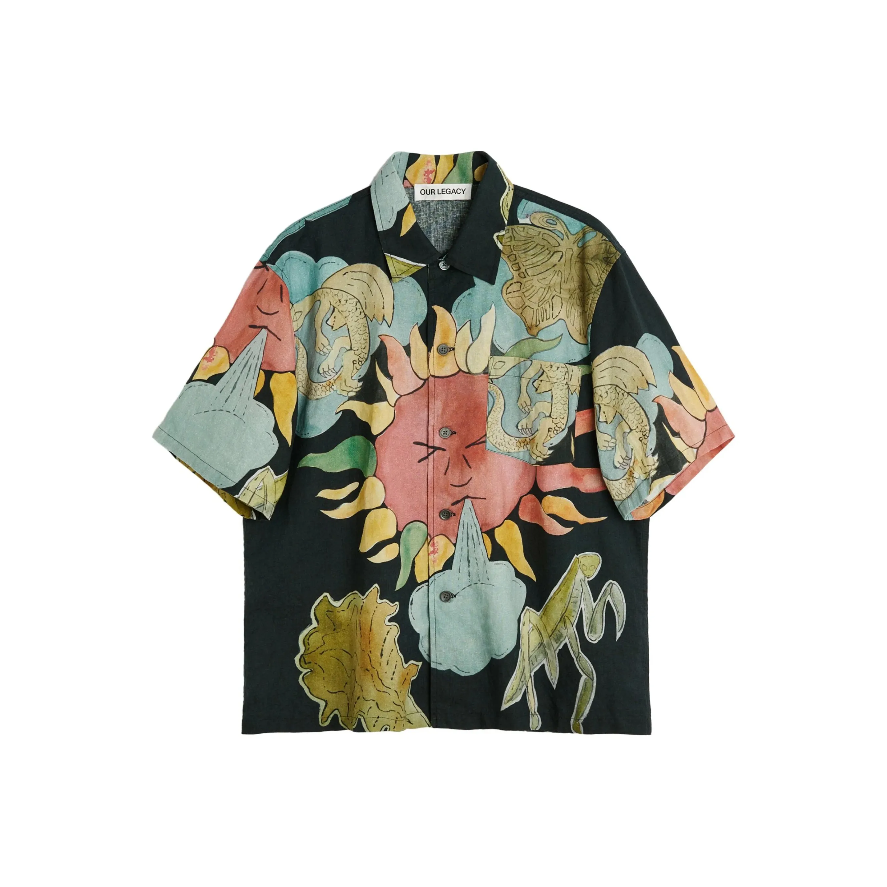 OUR LEGACY Мужские черные рубашки