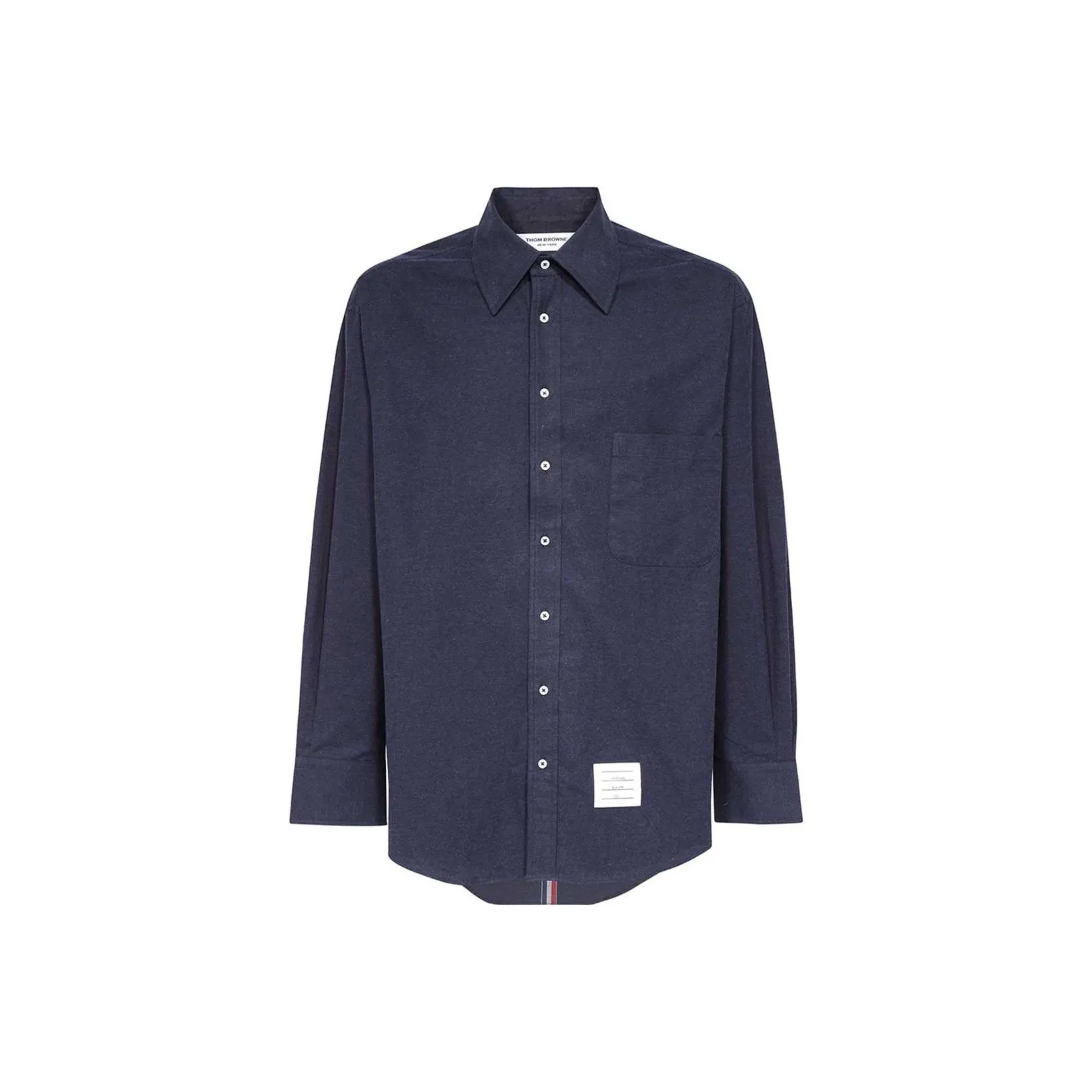 THOM BROWNE· THOM BROWNE FW23 Early Autumn Collection Рубашка Мужская Темно-синяя