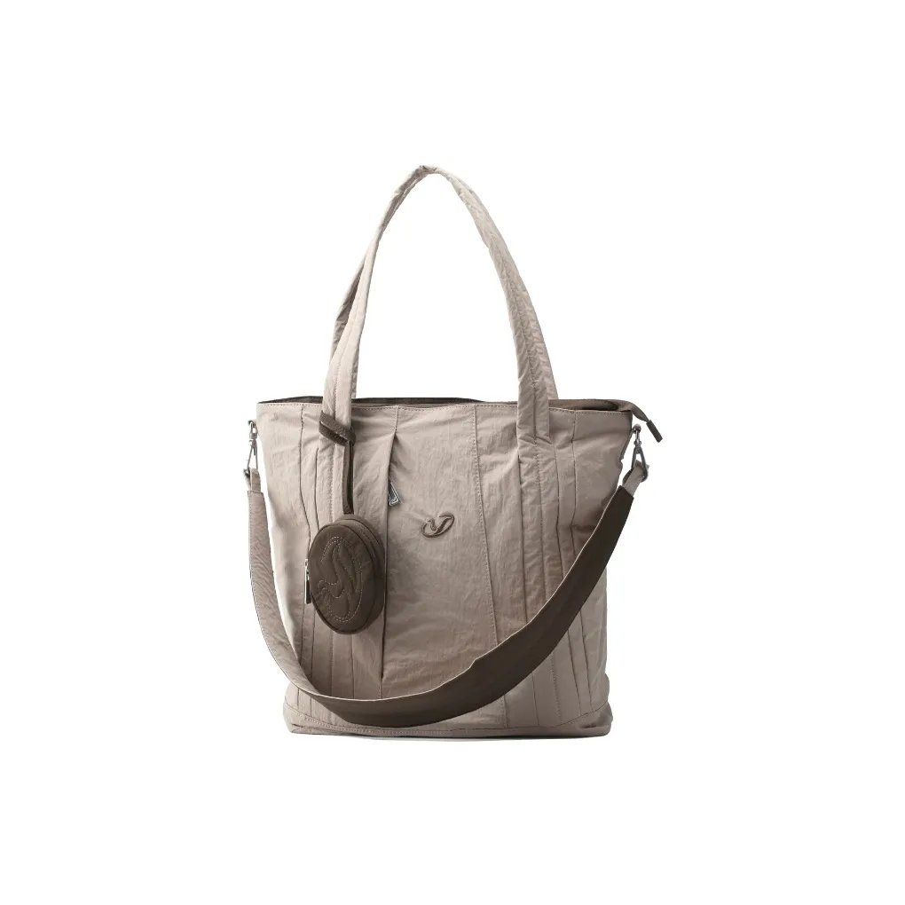 YOOLO Nylon Gym Bag, Tote Bag, Shopping Bag, Shoulder Bag Regular Women's Cool Gray Purple/Camouflage Umber