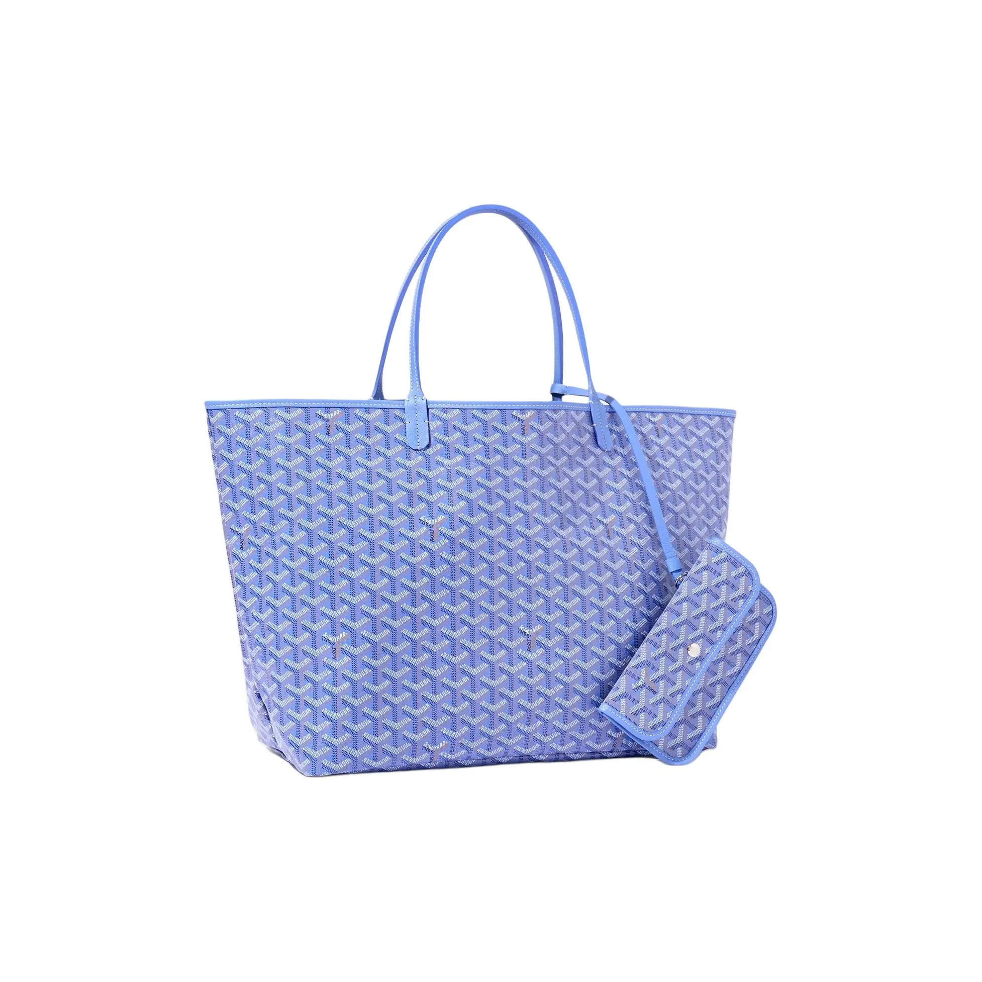 GOYARD Saint Louis Canvas With Calfskin Canvas Bag, Tote Bag, Shopping Bag, Handbag Large Size Women's Iris Purple