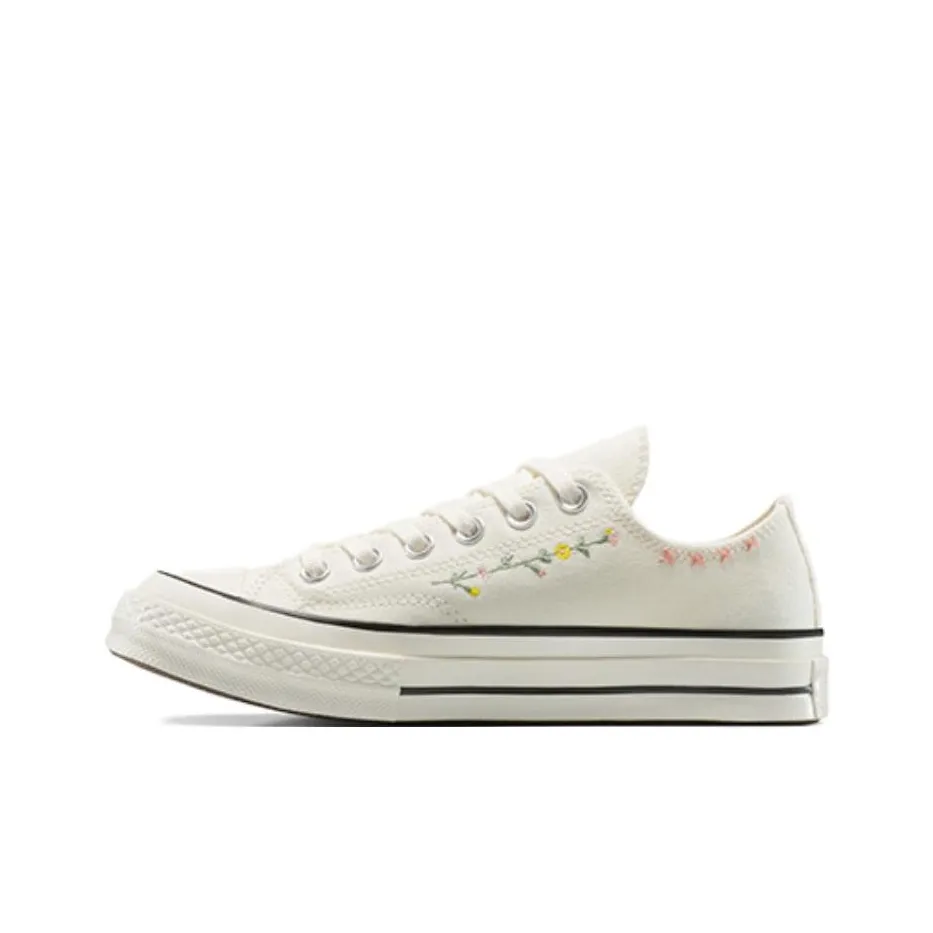 Converse Chuck 70 Устойчивые к истиранию Низкие Кеды Женские Белые