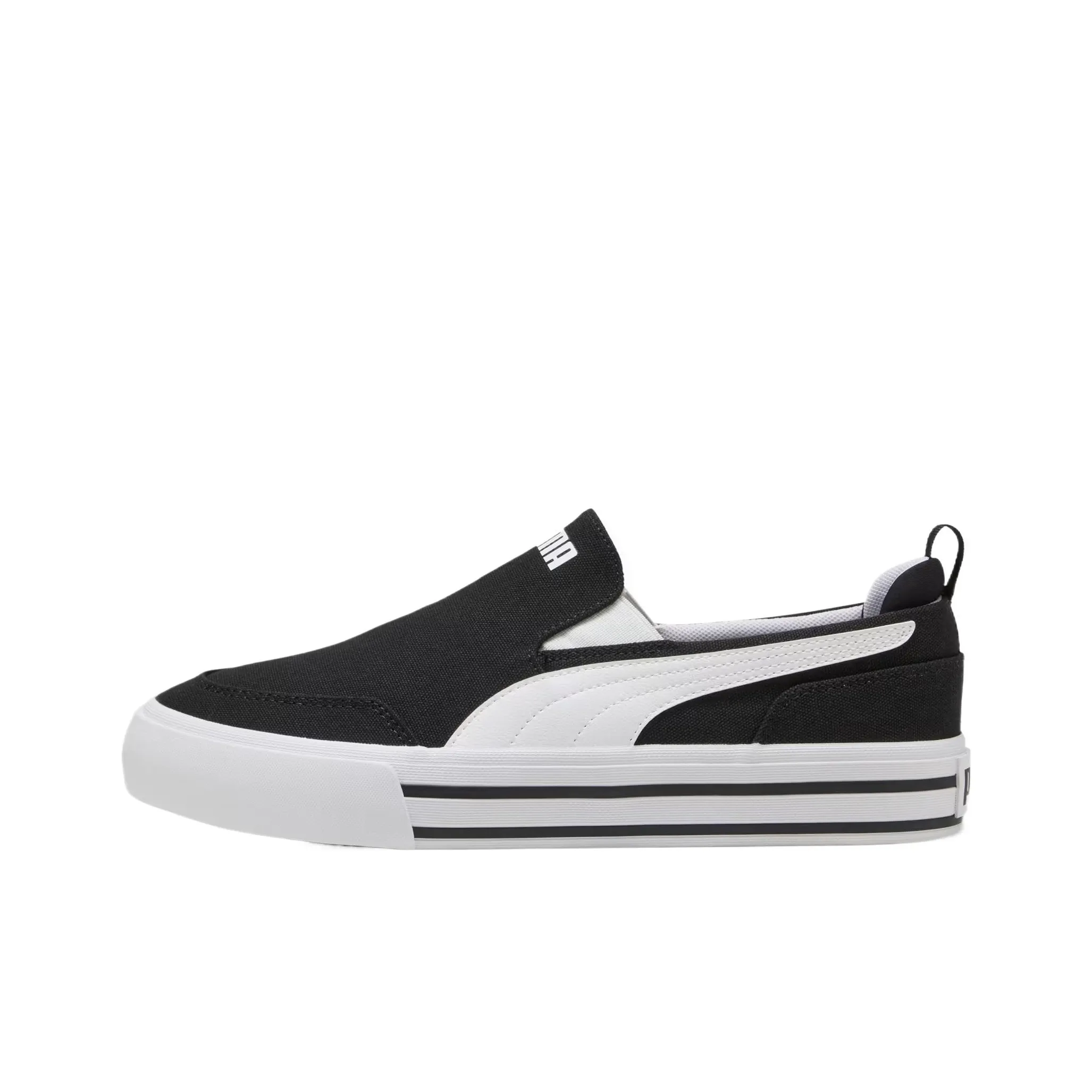 PUMA Court Classic Bulk Low Top Skateboard Shoes Unisex Black White