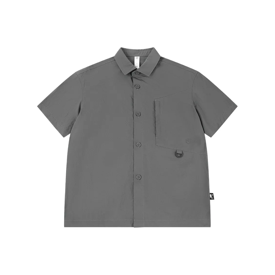 QIAODAN Рубашка Мужская Песочный Серый