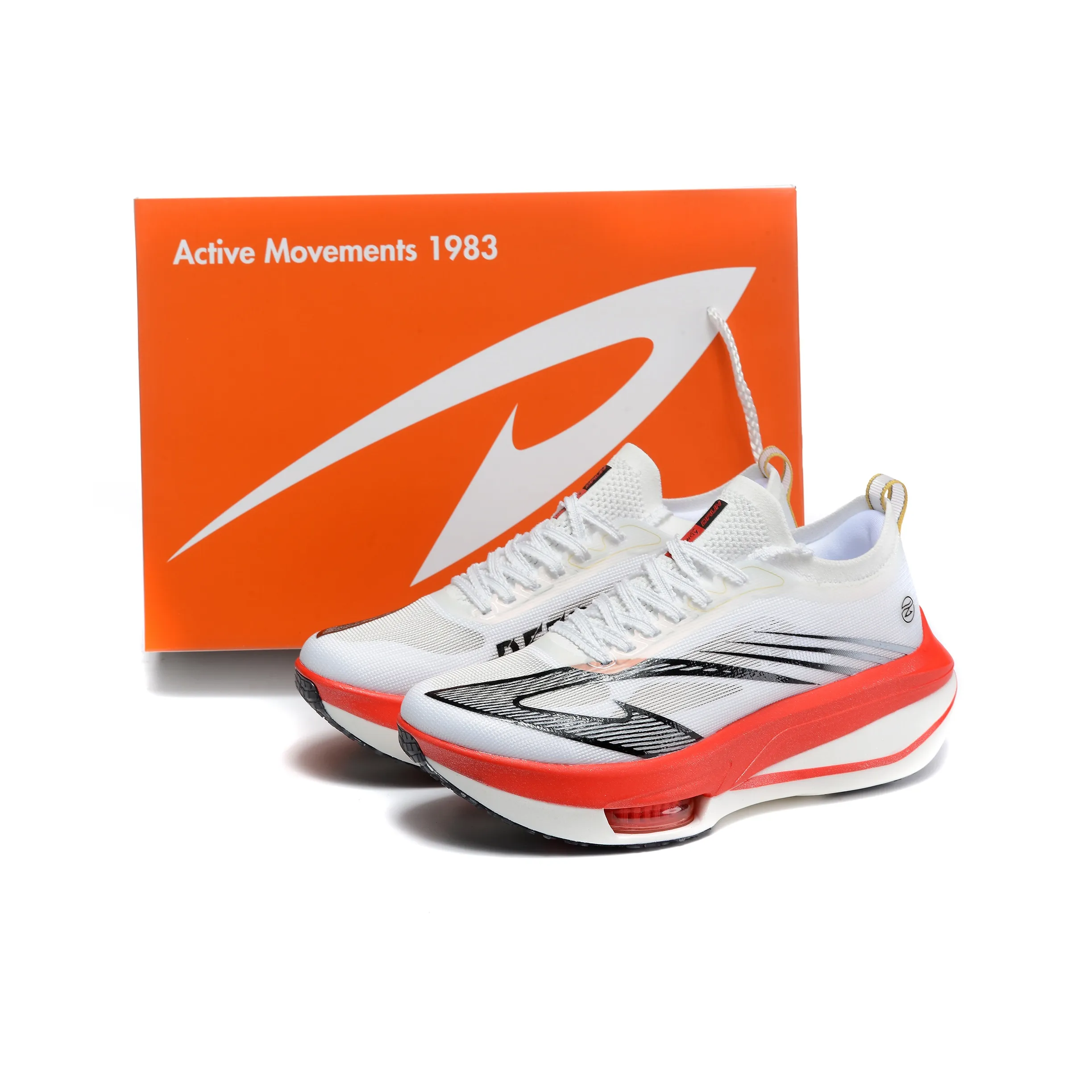 DEERWAY Беговые кроссовки Унисекс Белый Красный