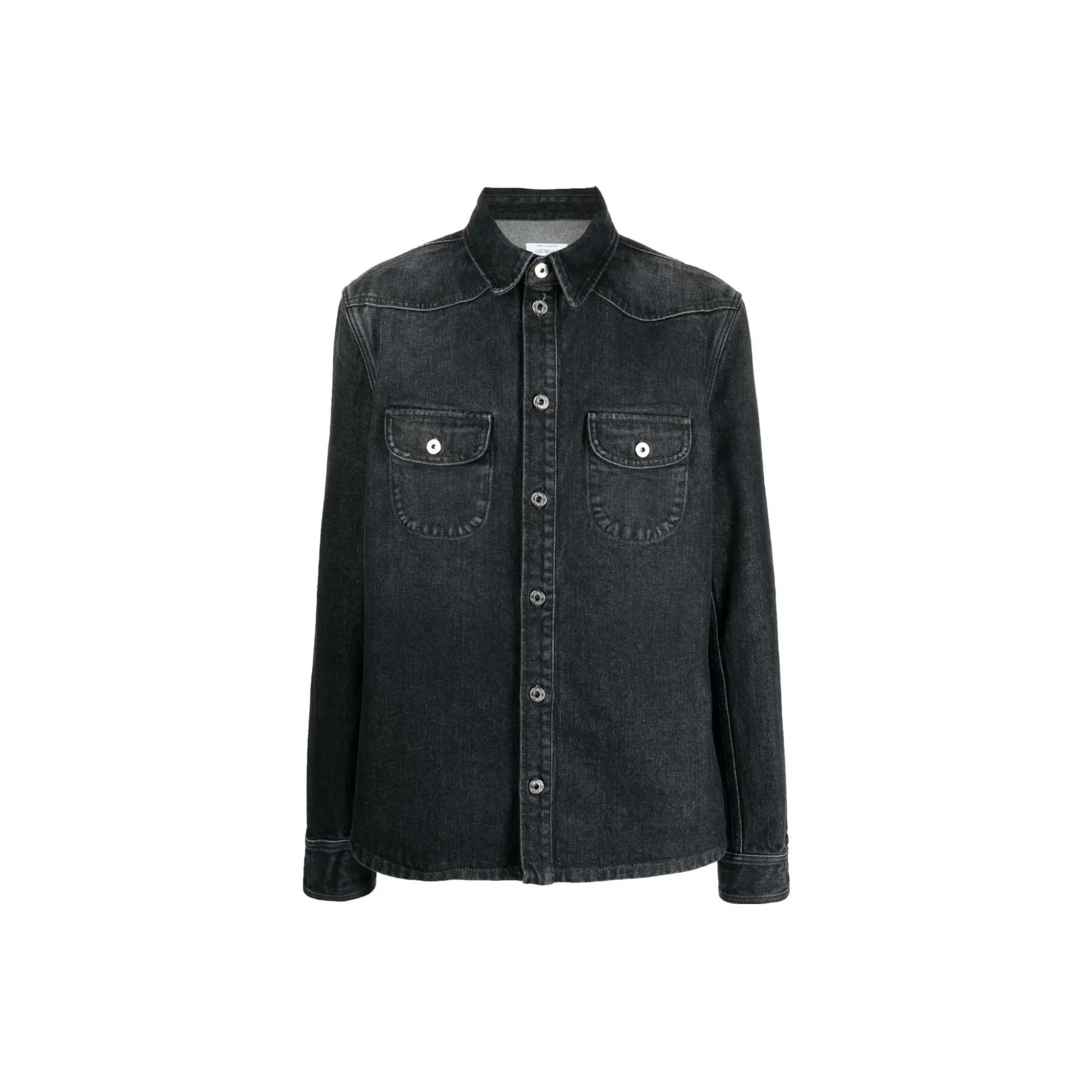 OFF WHITE Buttoned Long Sleeved Denim Shirt