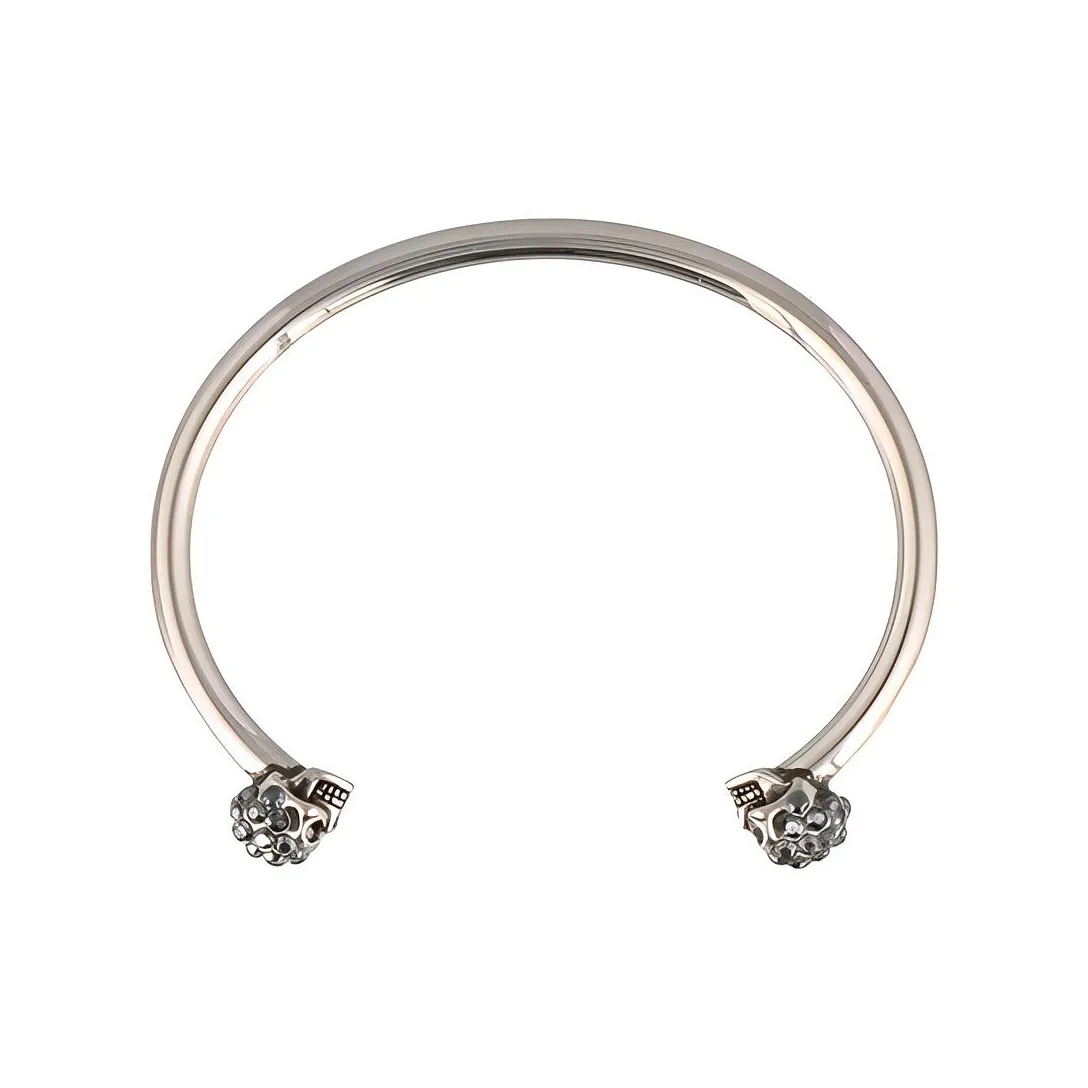 Alexander McQueen Skull Embellished Cuff Bracelet