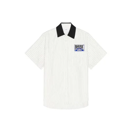 Rhude Белые Мужские Рубашки
