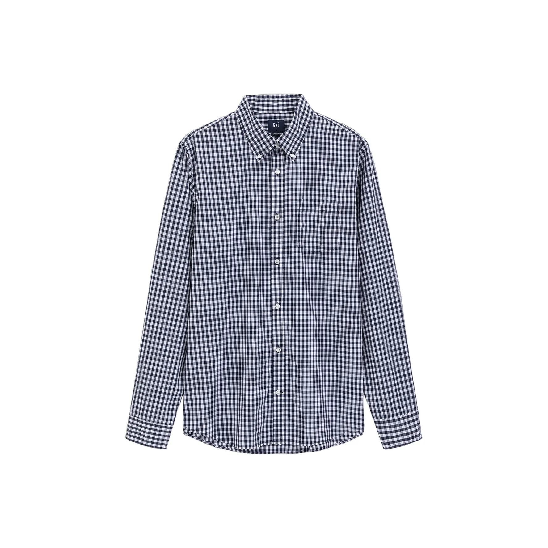 GAP совместная бренд Морской синий Квадрат Мужская рубашка