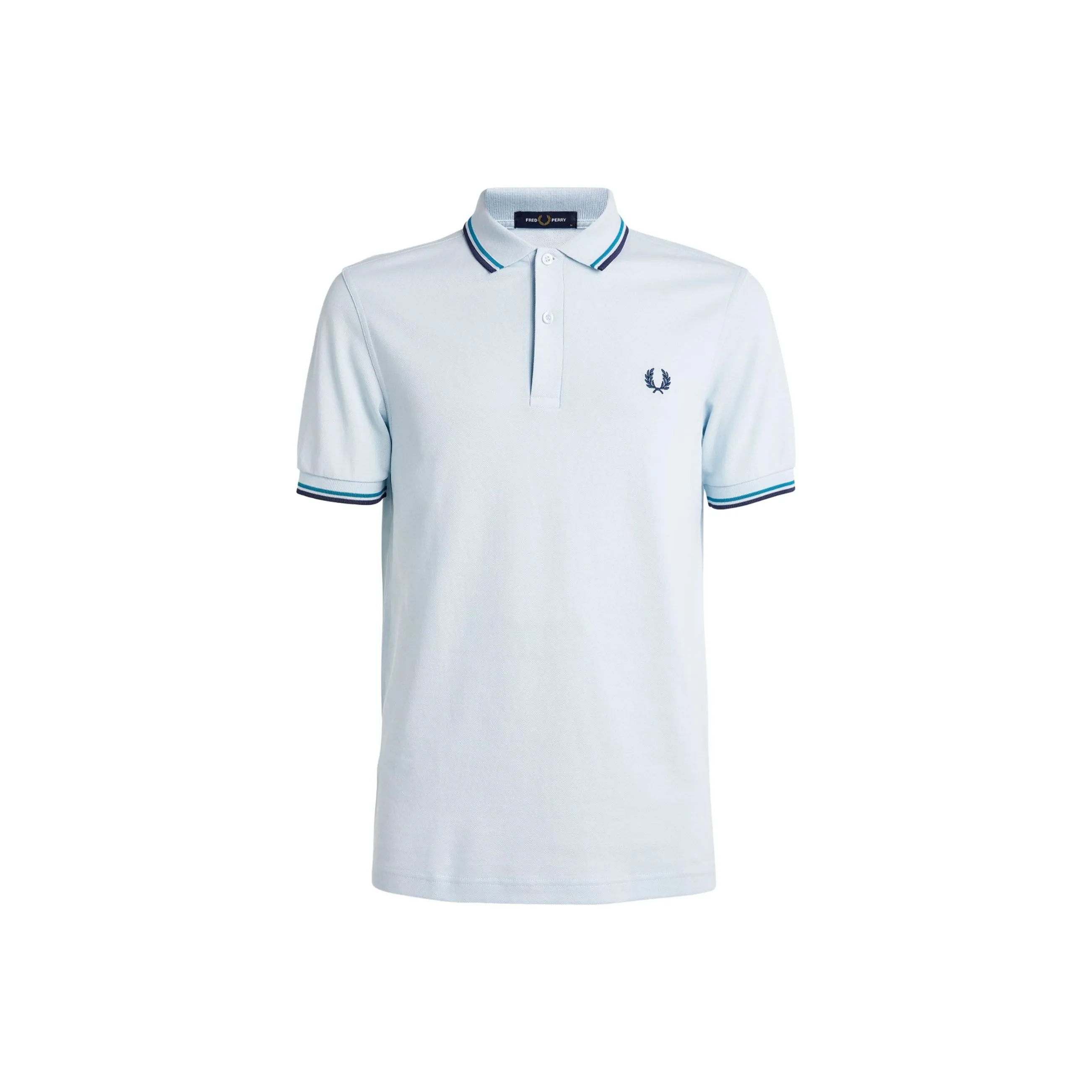 FRED PERRY Поло Мужское Небесно-Синий