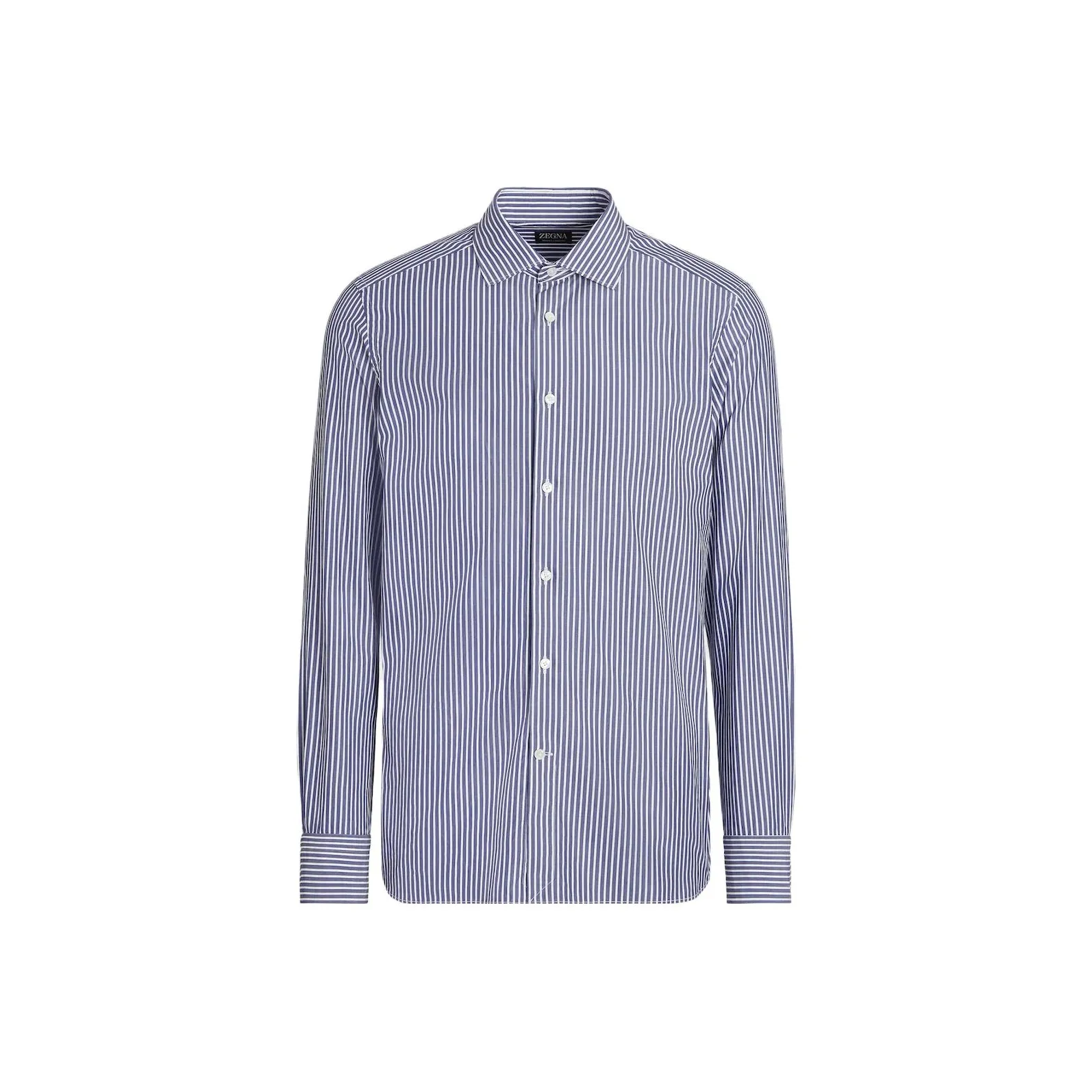 Ermenegildo Zegna Blue Men's Shirts Эргенжильдо Зегна Синий Мужские Рубашки