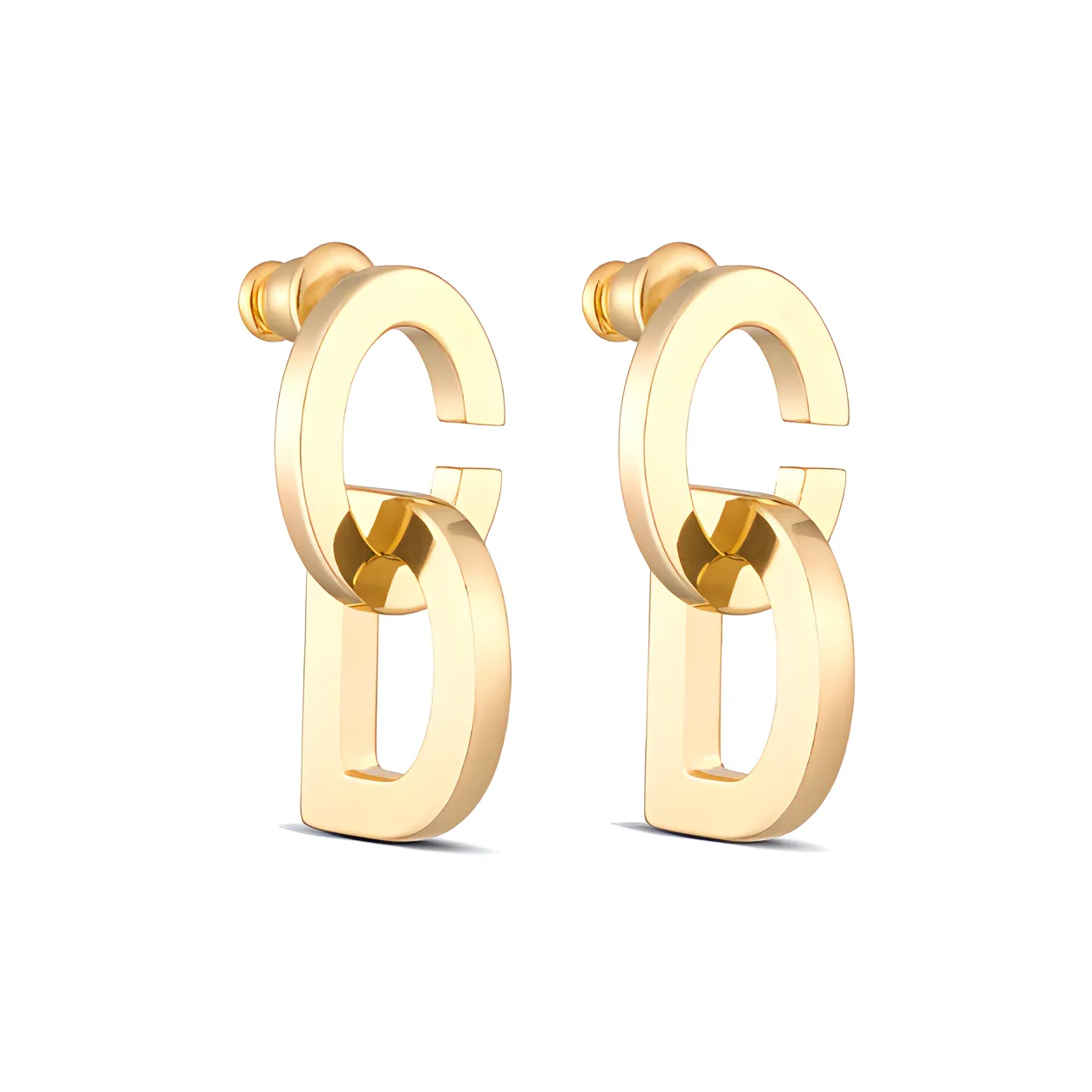 DIOR Металлические Серьги Золотые Женские