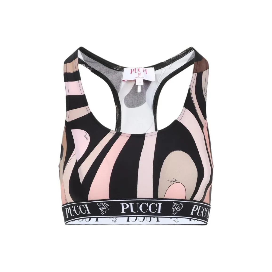 Pucci Marmo print Sports Bra