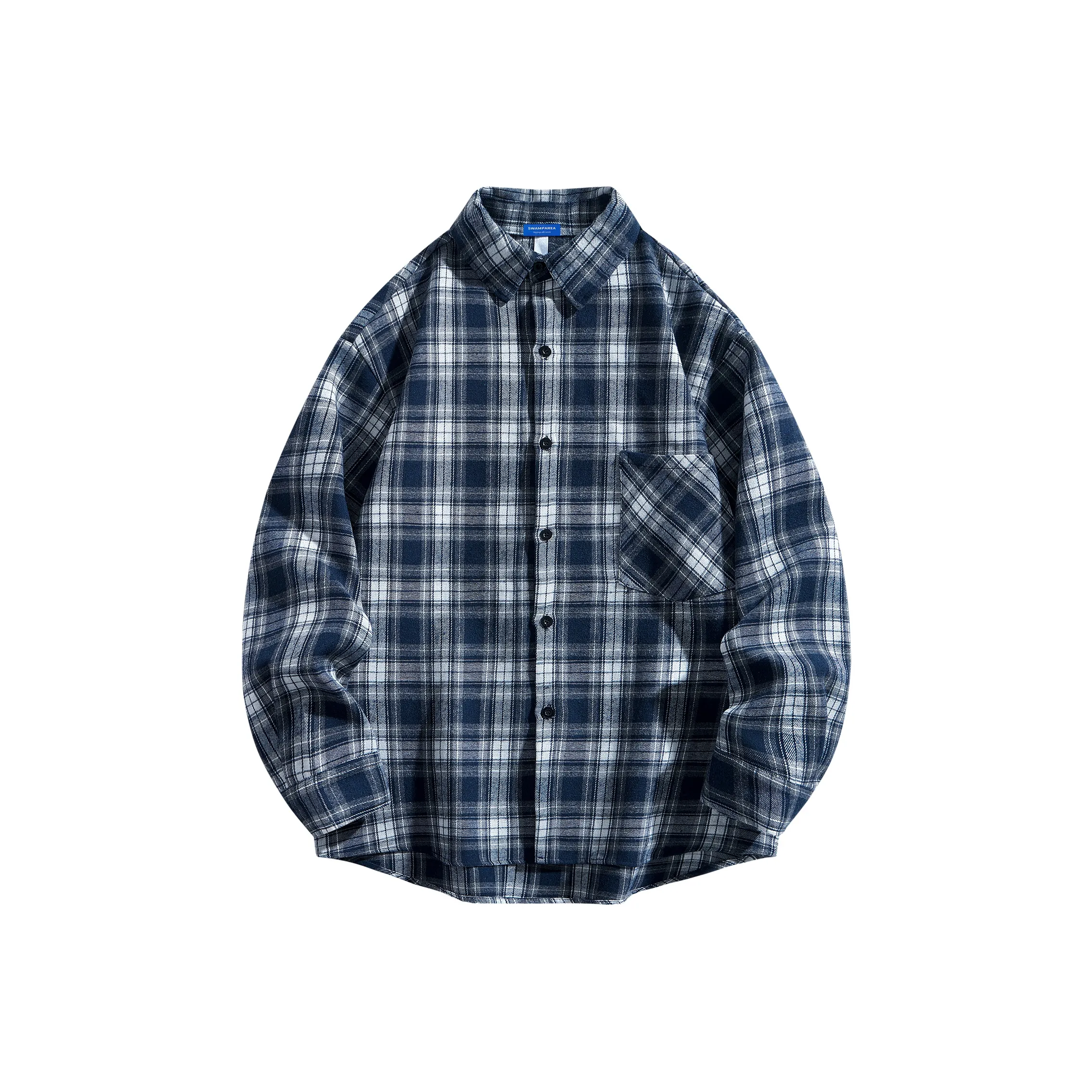SWAMP AREA Shirt Unisex Black Plaid