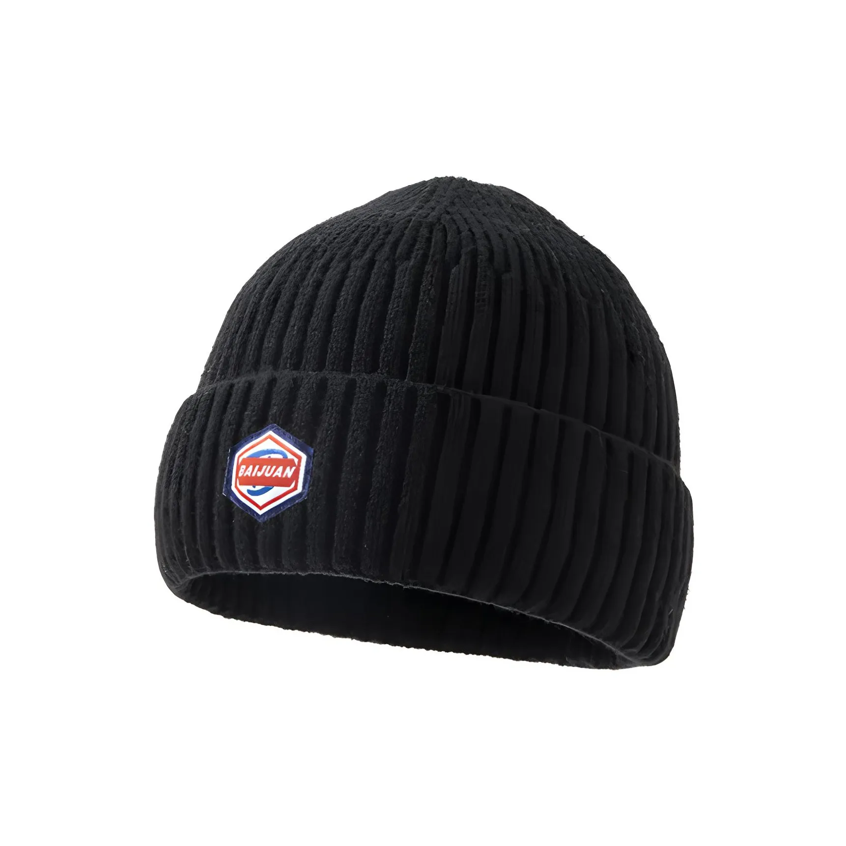 BAIJUAN Акриловая плюшевая шапка-бини унисекс