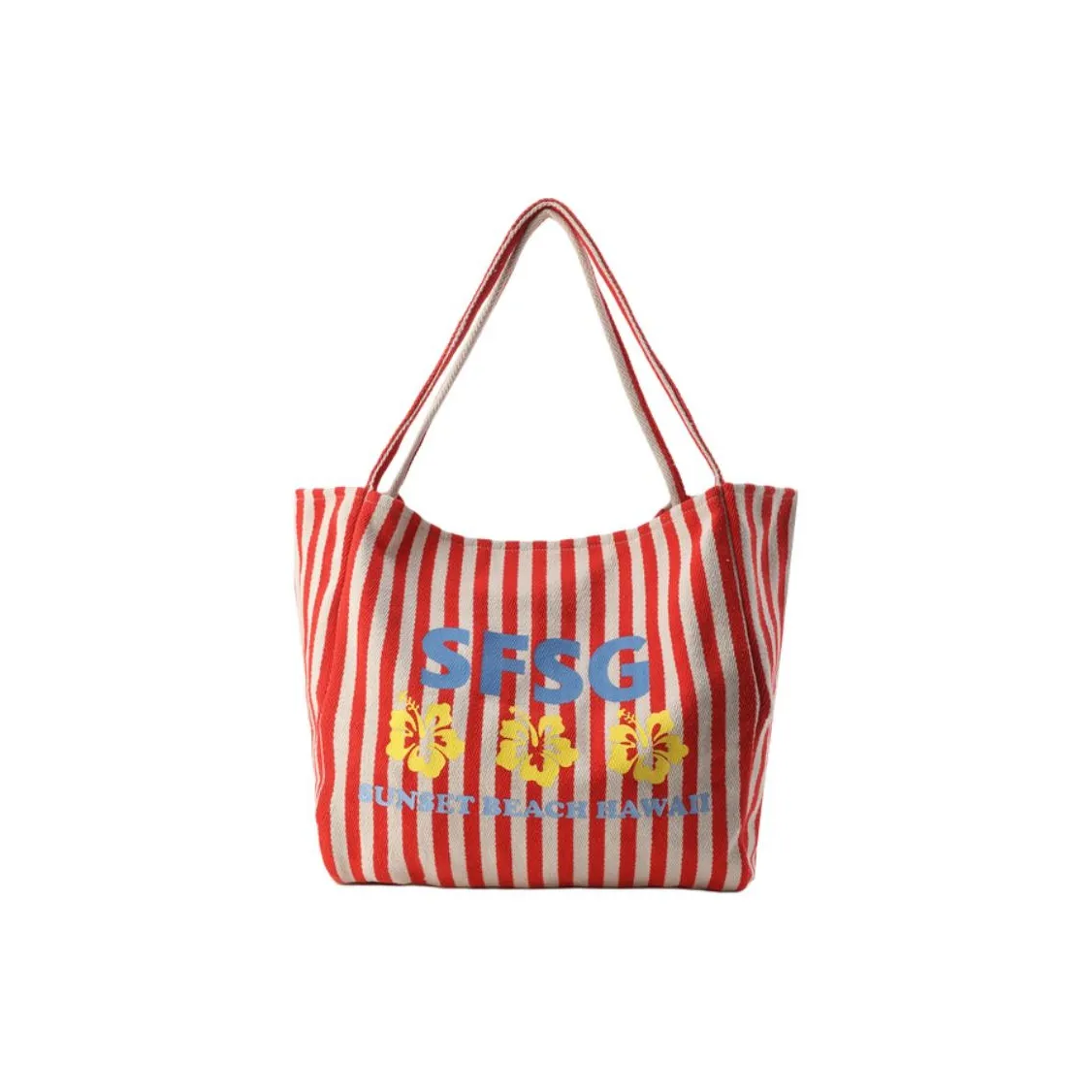 SFSG Холст Тоут Сумка Сумка для покупок Сумка Сумка через плечо Большая Женская Красная