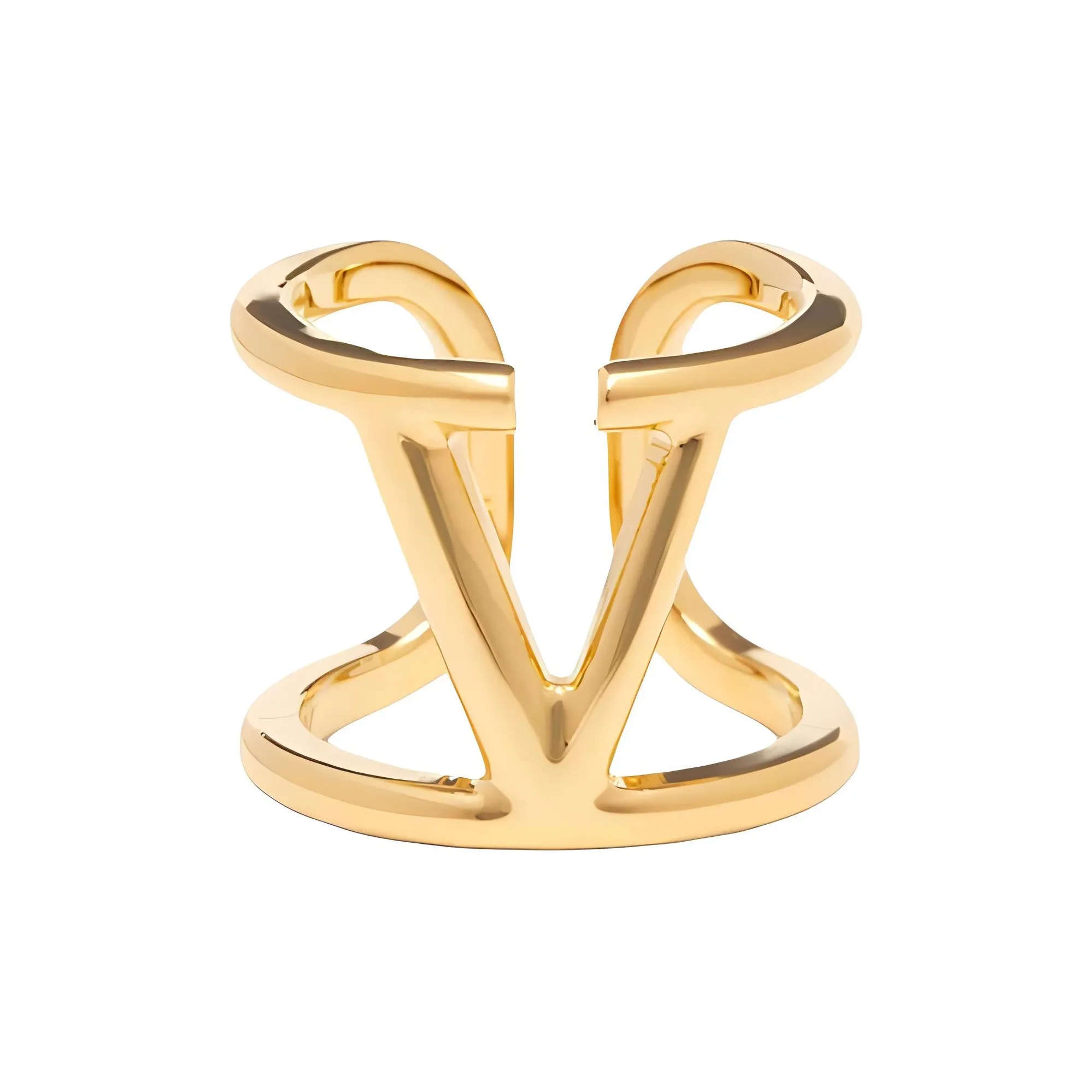 Valentino Brass Rings Women's Gold